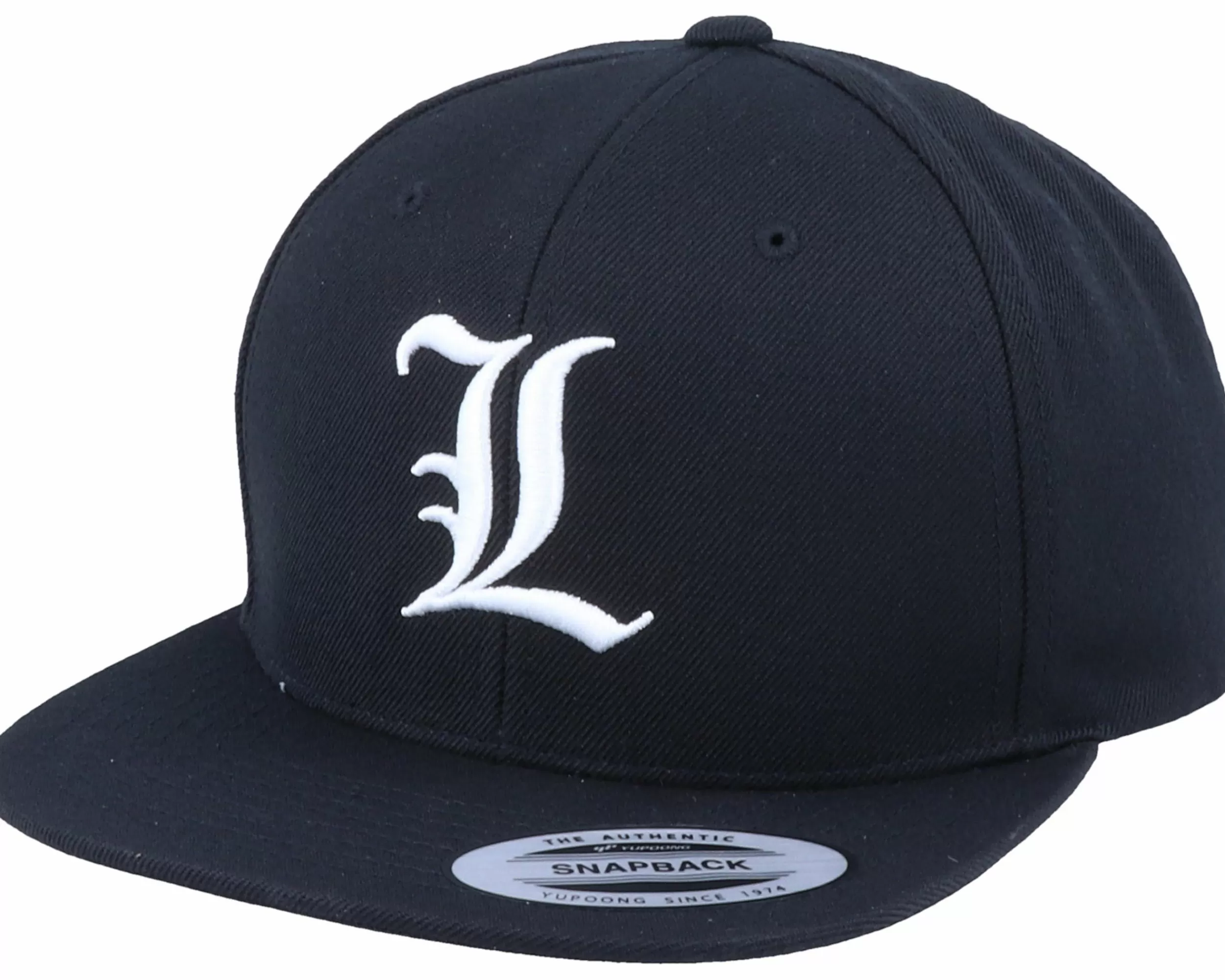 Iconic L Letter 3D Black Snapback - -Unisex Snapback