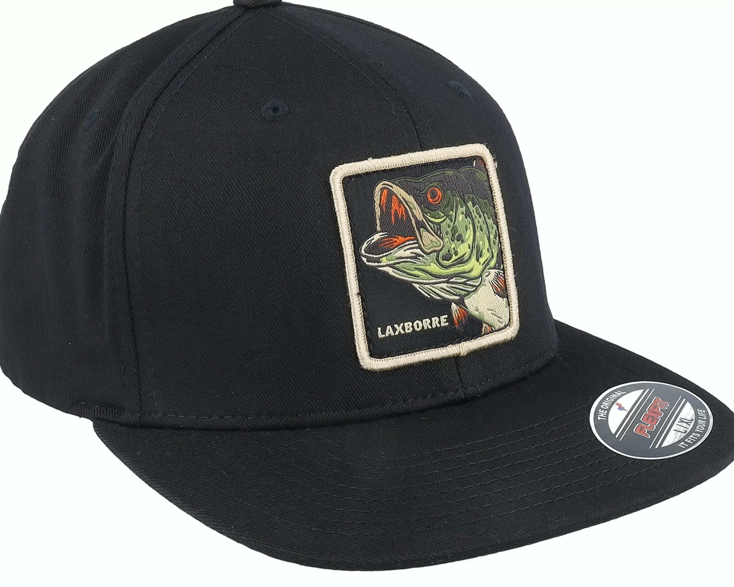 Skillfish Laxborre Flat Brim Black Fitted Flexfit - -Unisex Fitted