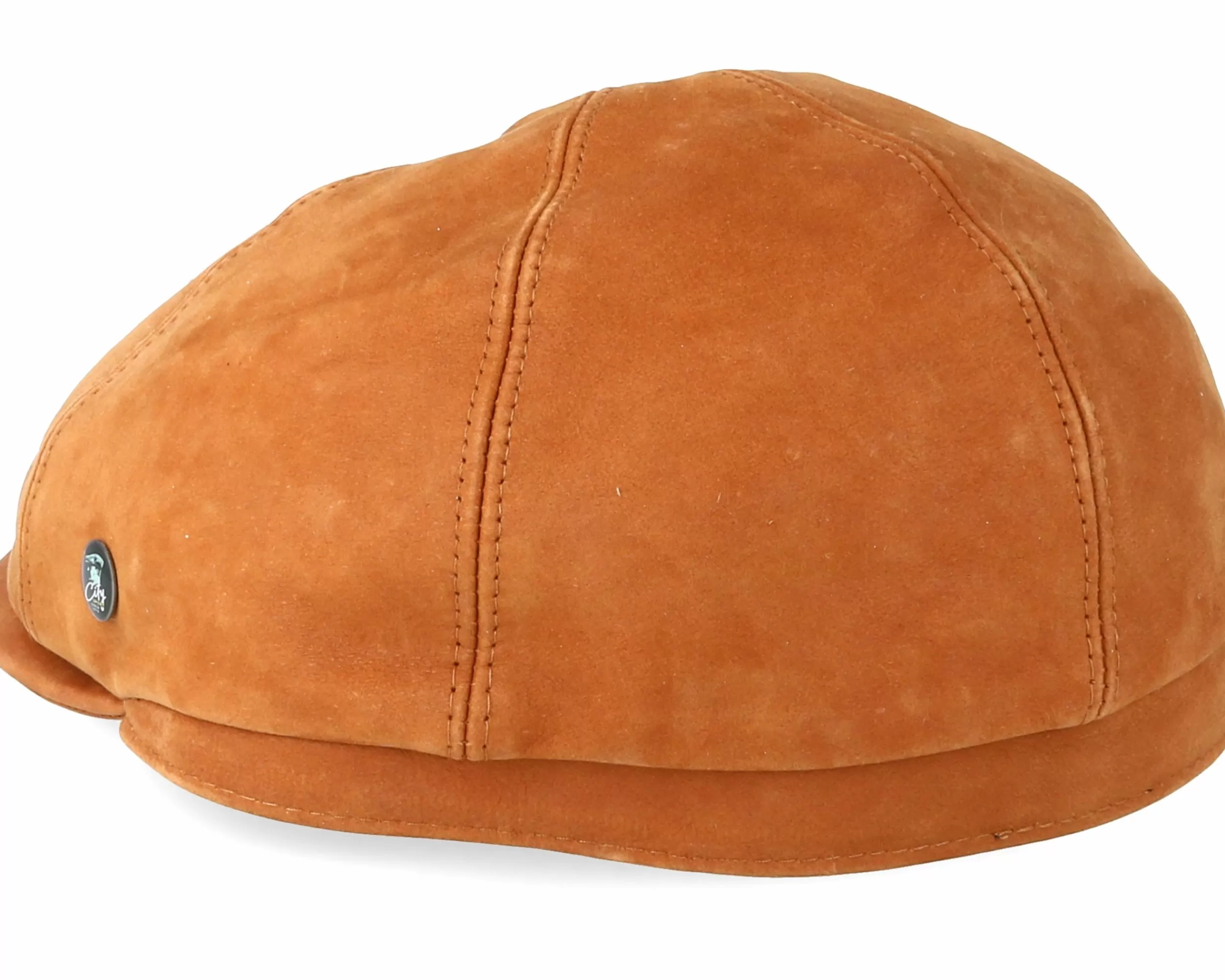 City Sport Leather Light Brown Flat Cap - -Unisex Flat Caps