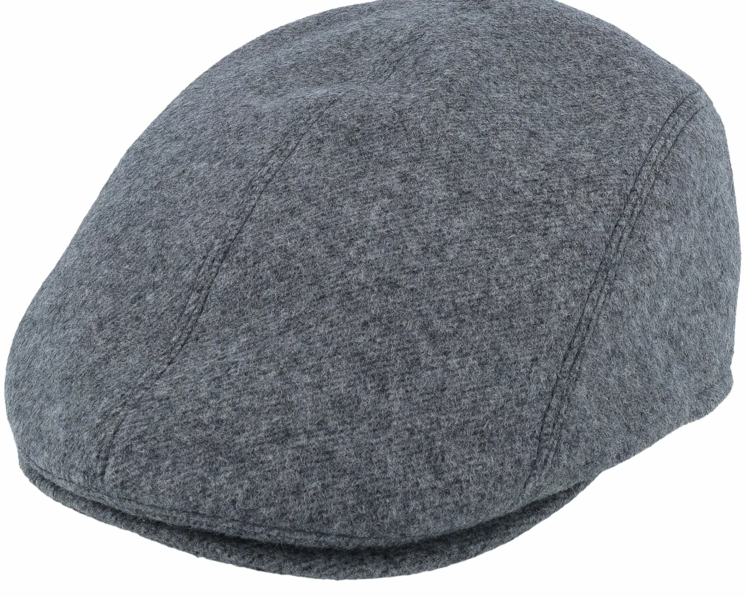 Mayser Lennart Pure Wool Blend Grey Flat Cap - -Unisex Flat Caps