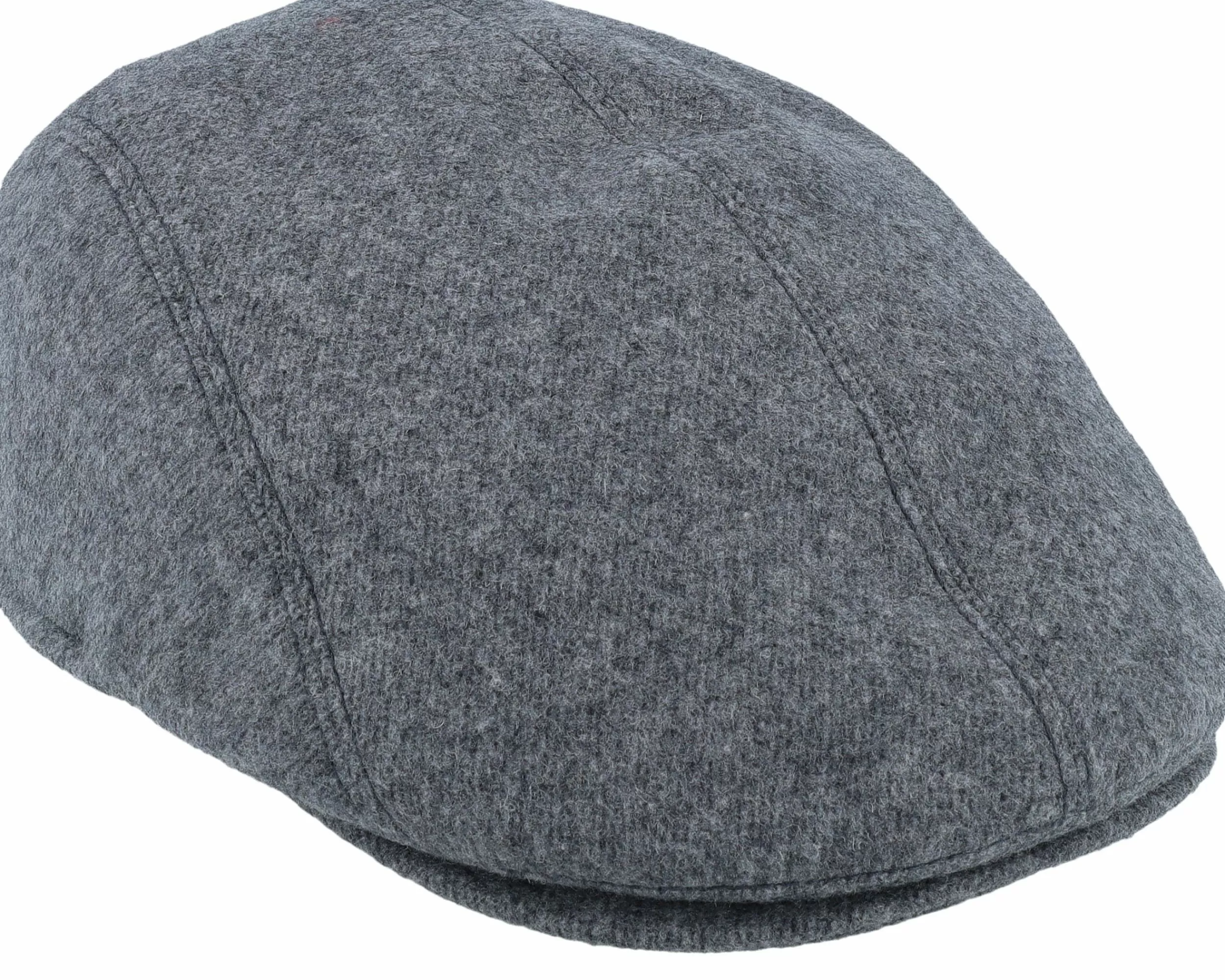 Mayser Lennart Pure Wool Blend Grey Flat Cap - -Unisex Flat Caps