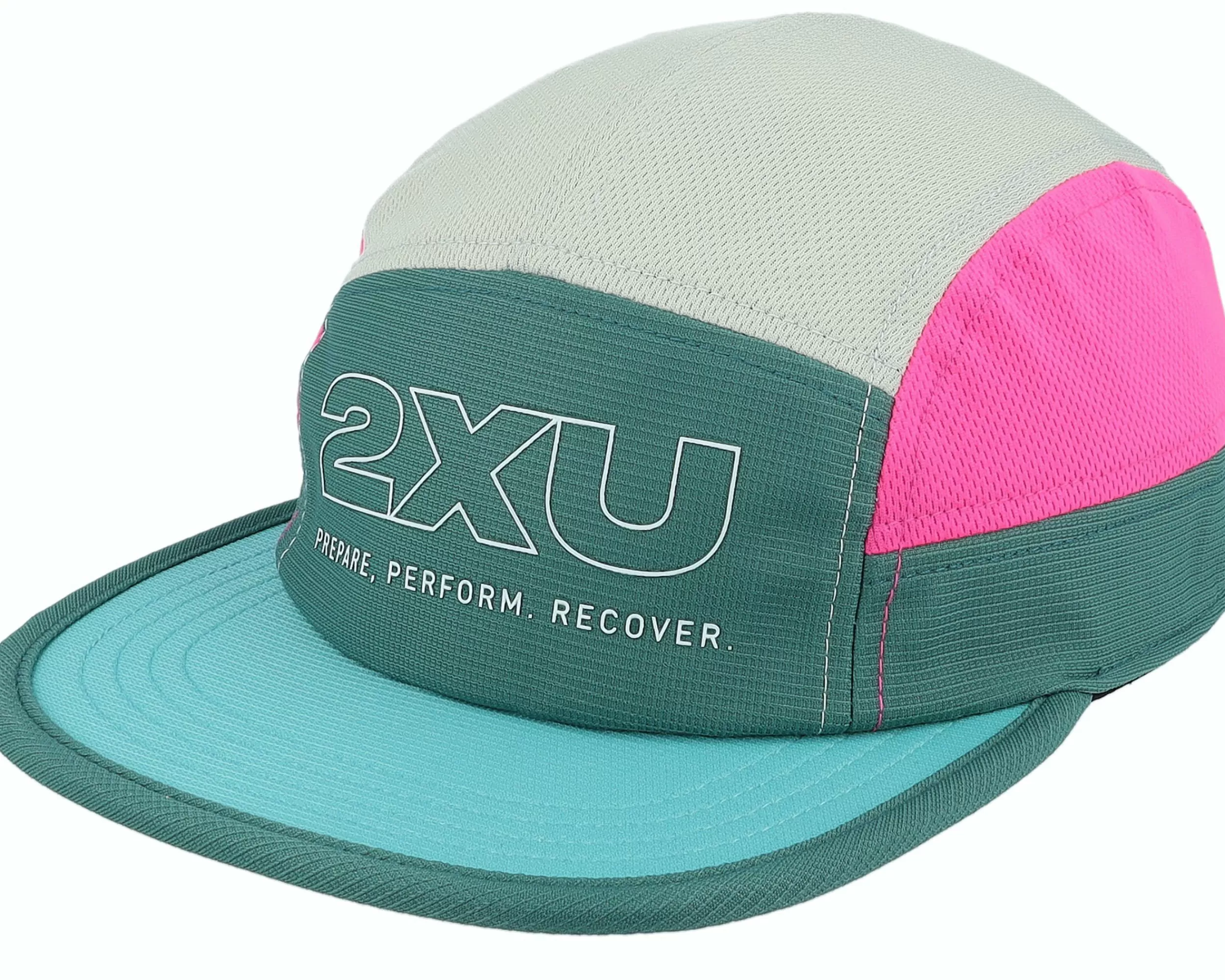 2XU Light Speed Cap Pine/Fuchsia 5-Panel - -Unisex 5-Panel