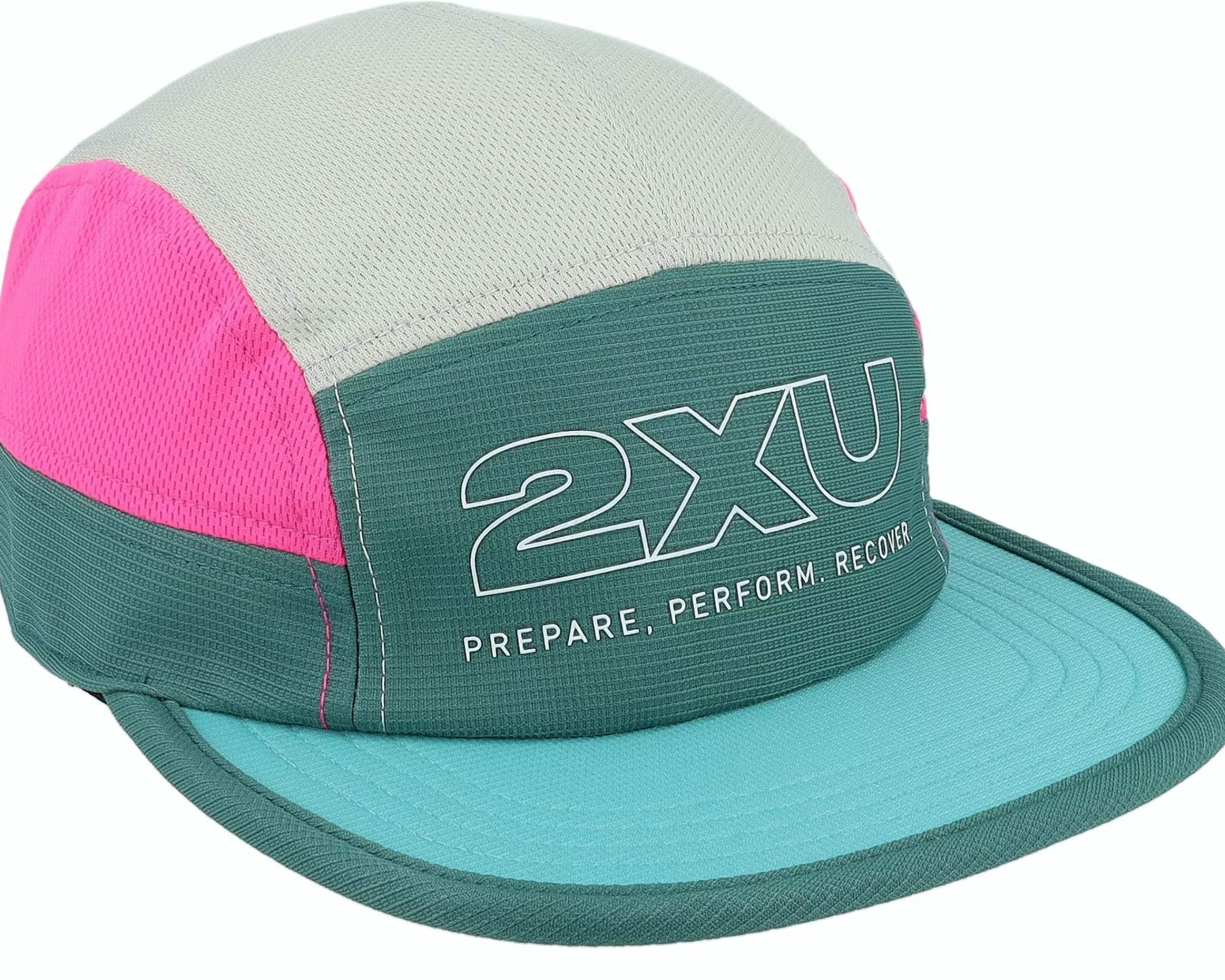 2XU Light Speed Cap Pine/Fuchsia 5-Panel - -Unisex 5-Panel