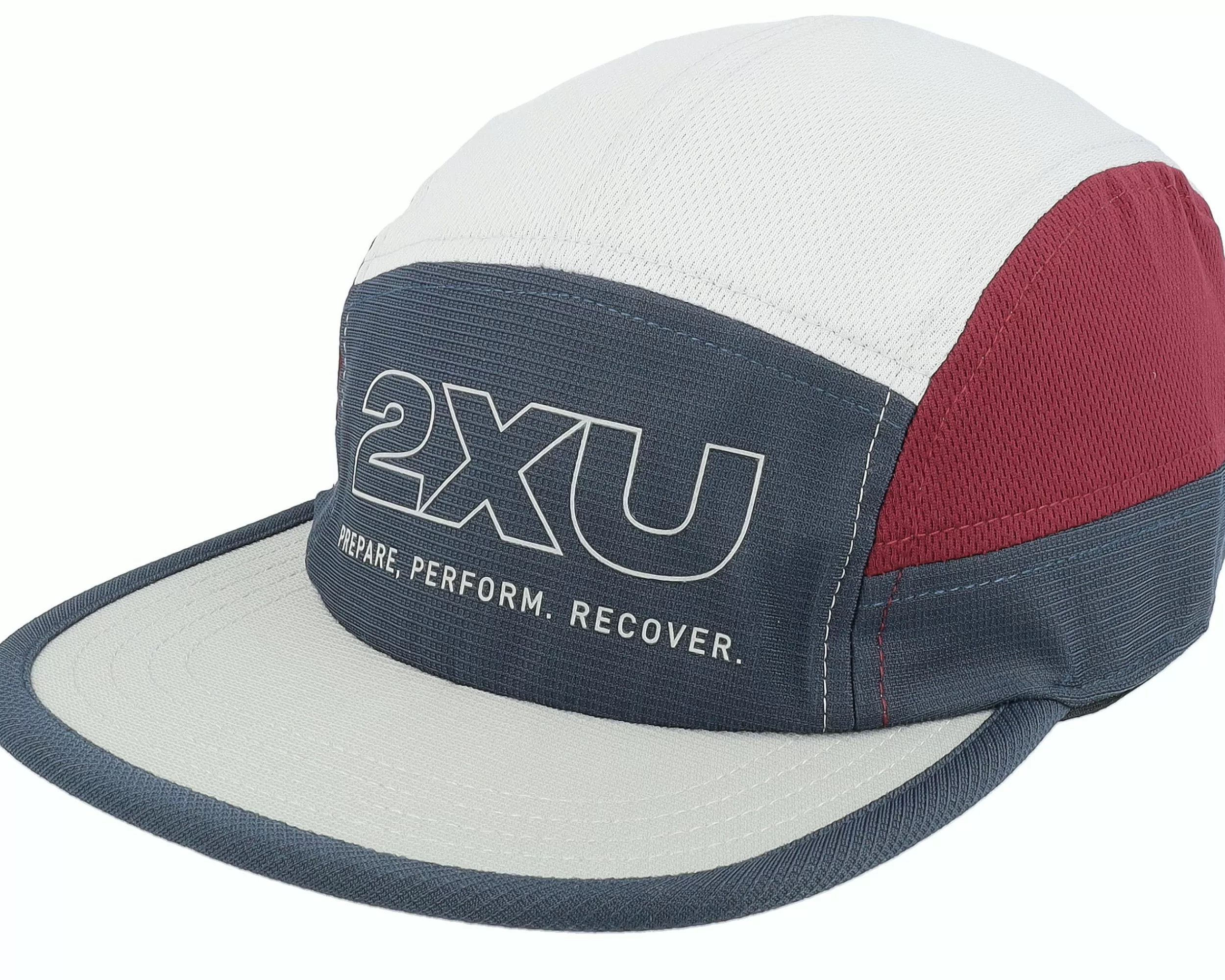 2XU Light Speed India Ink/Rosewood 5-Panel - -Unisex 5-Panel