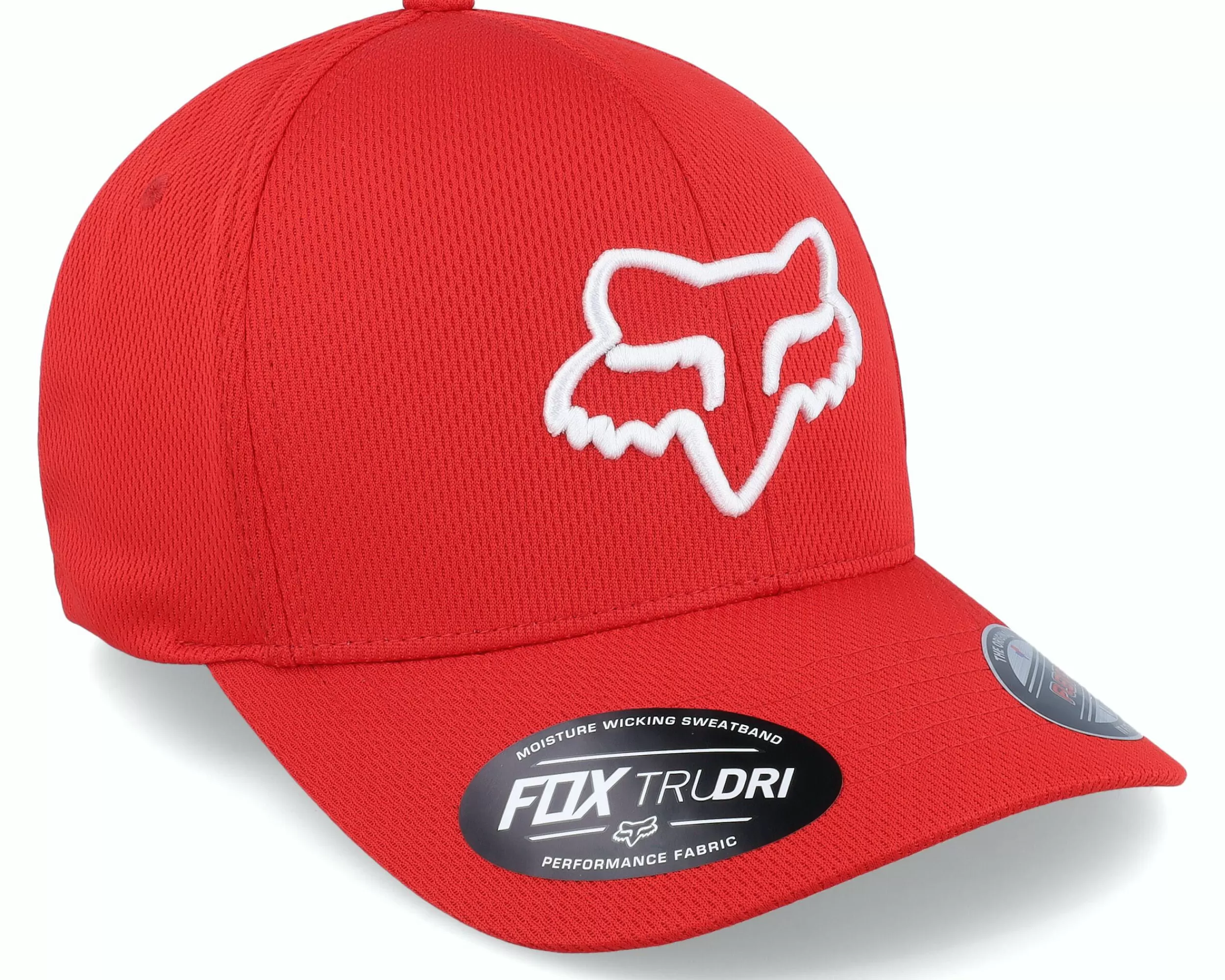Fox Lithotype 2.0 Hat Red/White Flexfit - -Unisex Flexfit