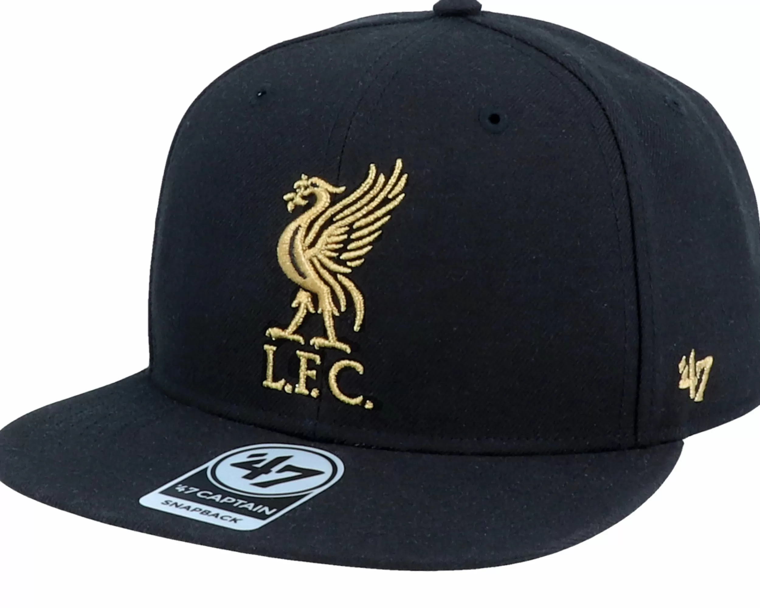 47 Brand Liverpool Exclusive Metallic Black/Gold Snapback - -Unisex Snapback