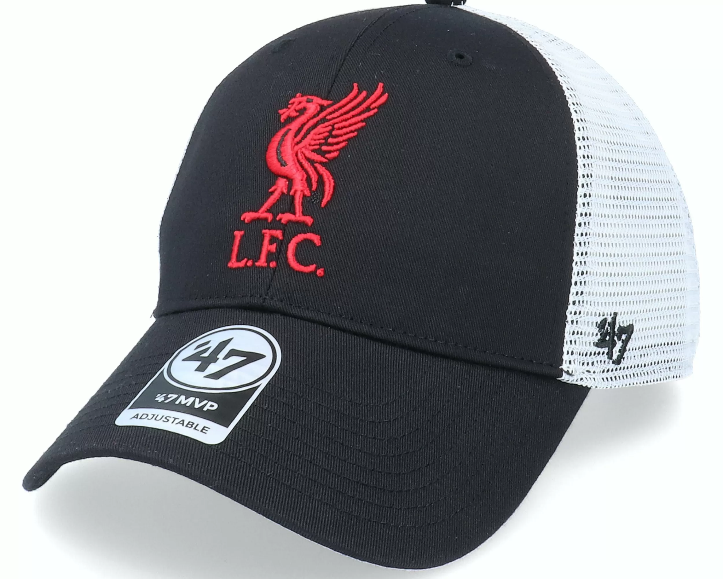 47 Brand Liverpool Fc Branson Mvp Black/White Trucker - -Unisex Trucker