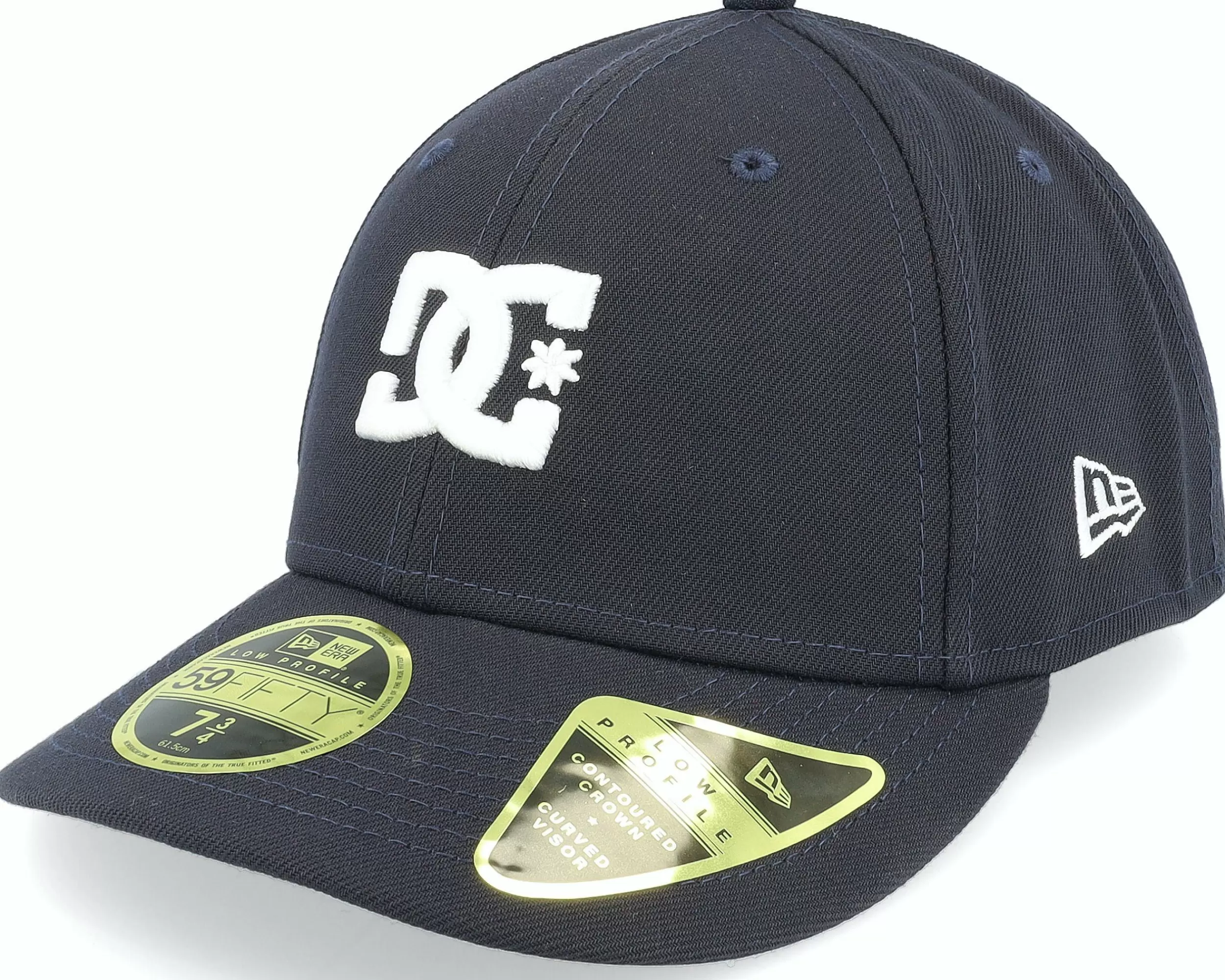 DC Lo Pro Navy/White Fitted - -Unisex Fitted