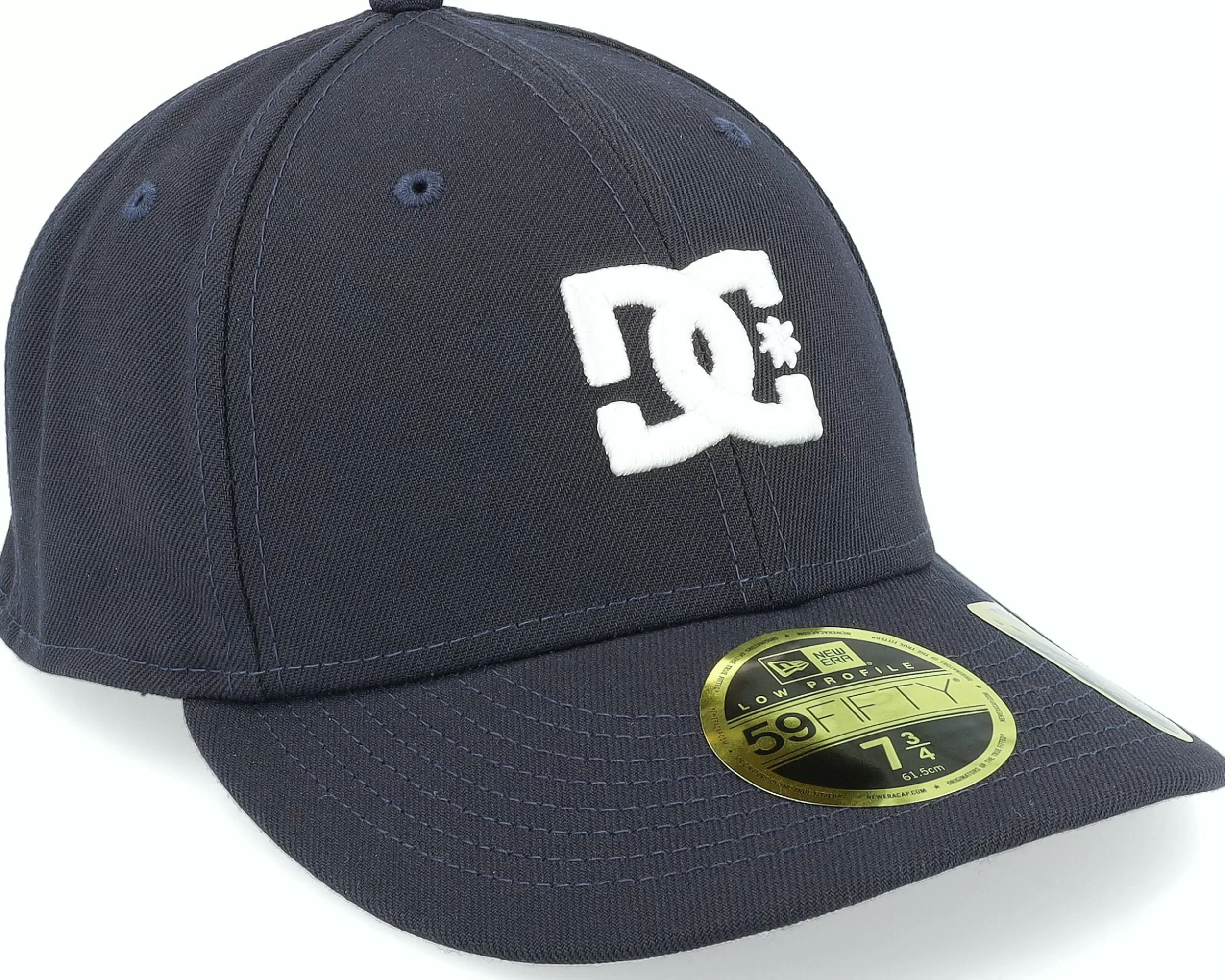 DC Lo Pro Navy/White Fitted - -Unisex Fitted