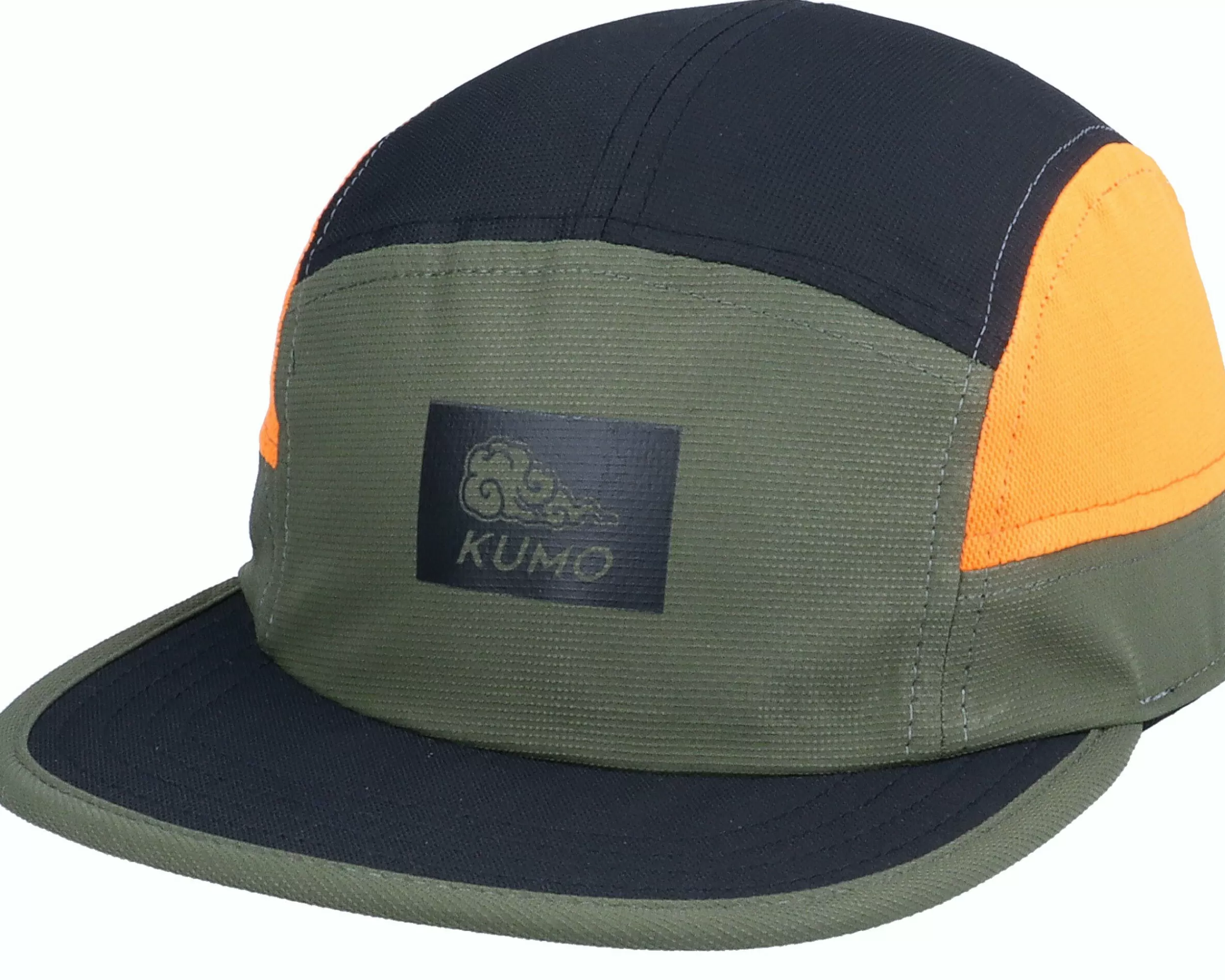 Kumo Logo Cloudfit Olive/Black/Orange 5-Panel - -Unisex 5-Panel