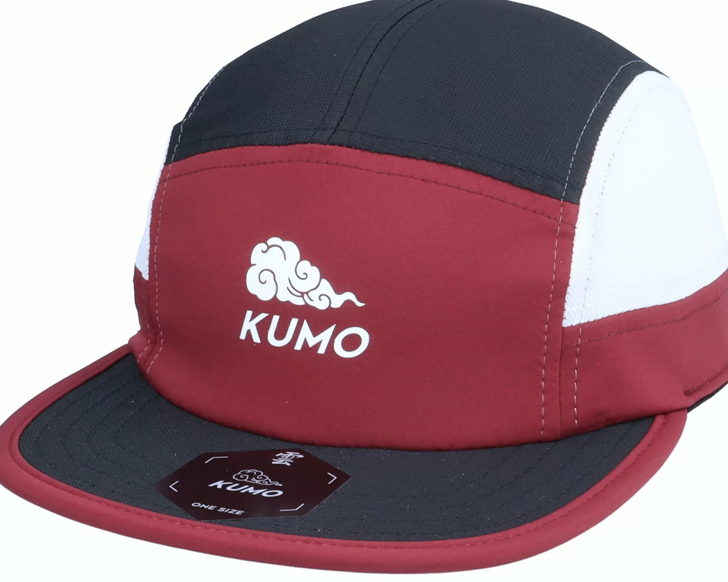 Kumo Logo Cloudfit Red/Black/White 5-Panel - -Unisex 5-Panel