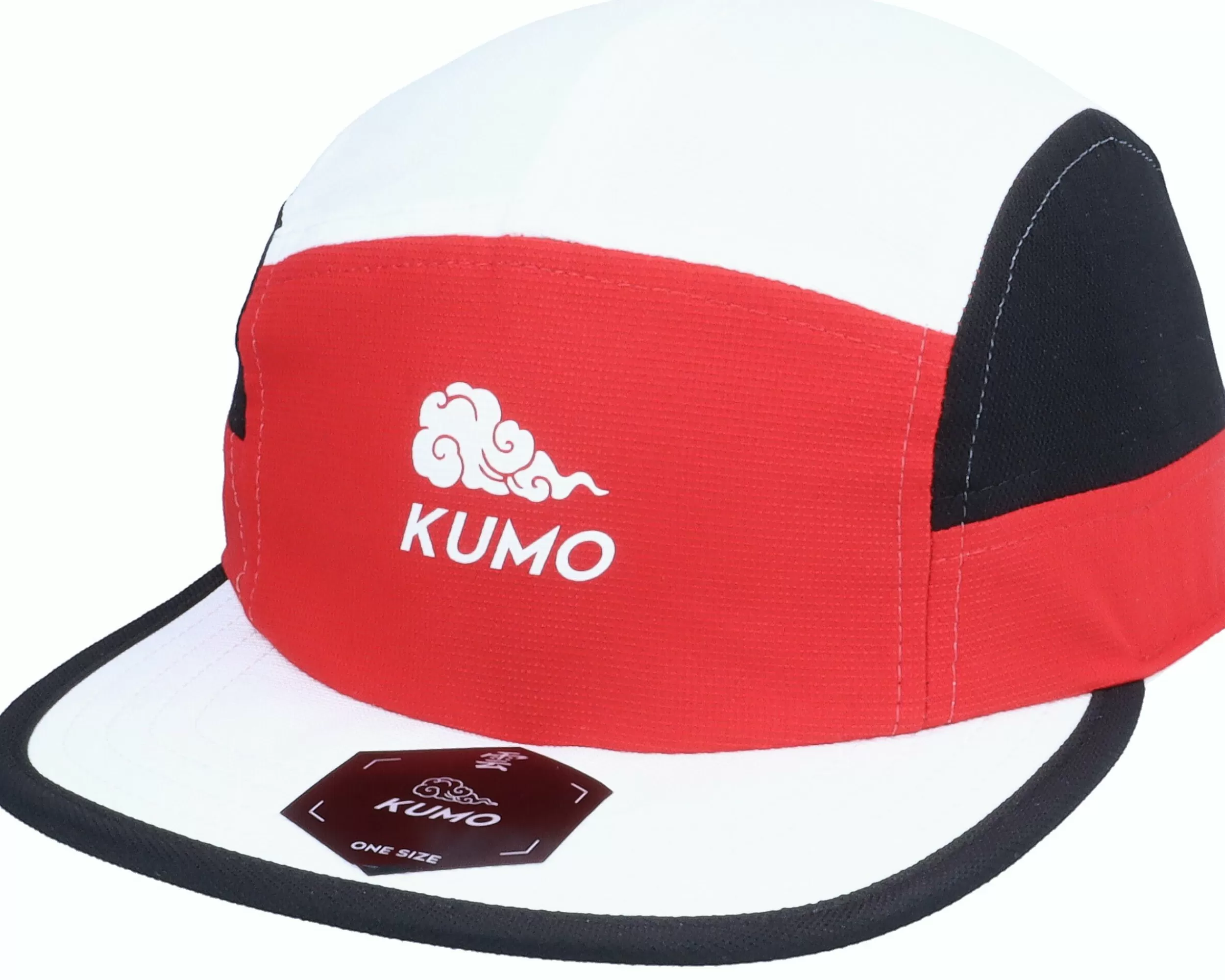 Kumo Logo Cloudfit Red/White/Black 5-Panel - -Unisex 5-Panel