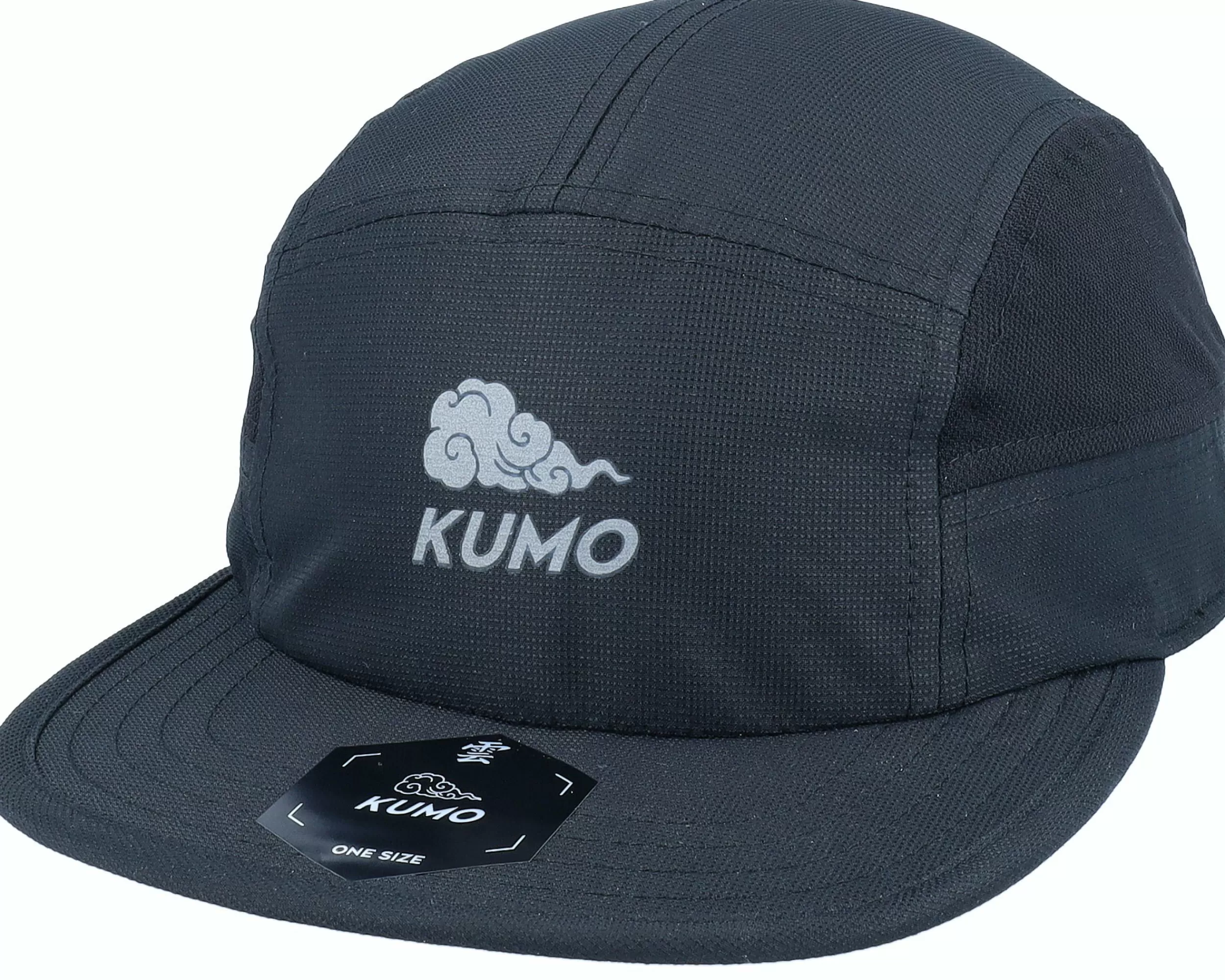 Kumo Logo Reflective Cloudfit Black 5-Panel - -Unisex 5-Panel