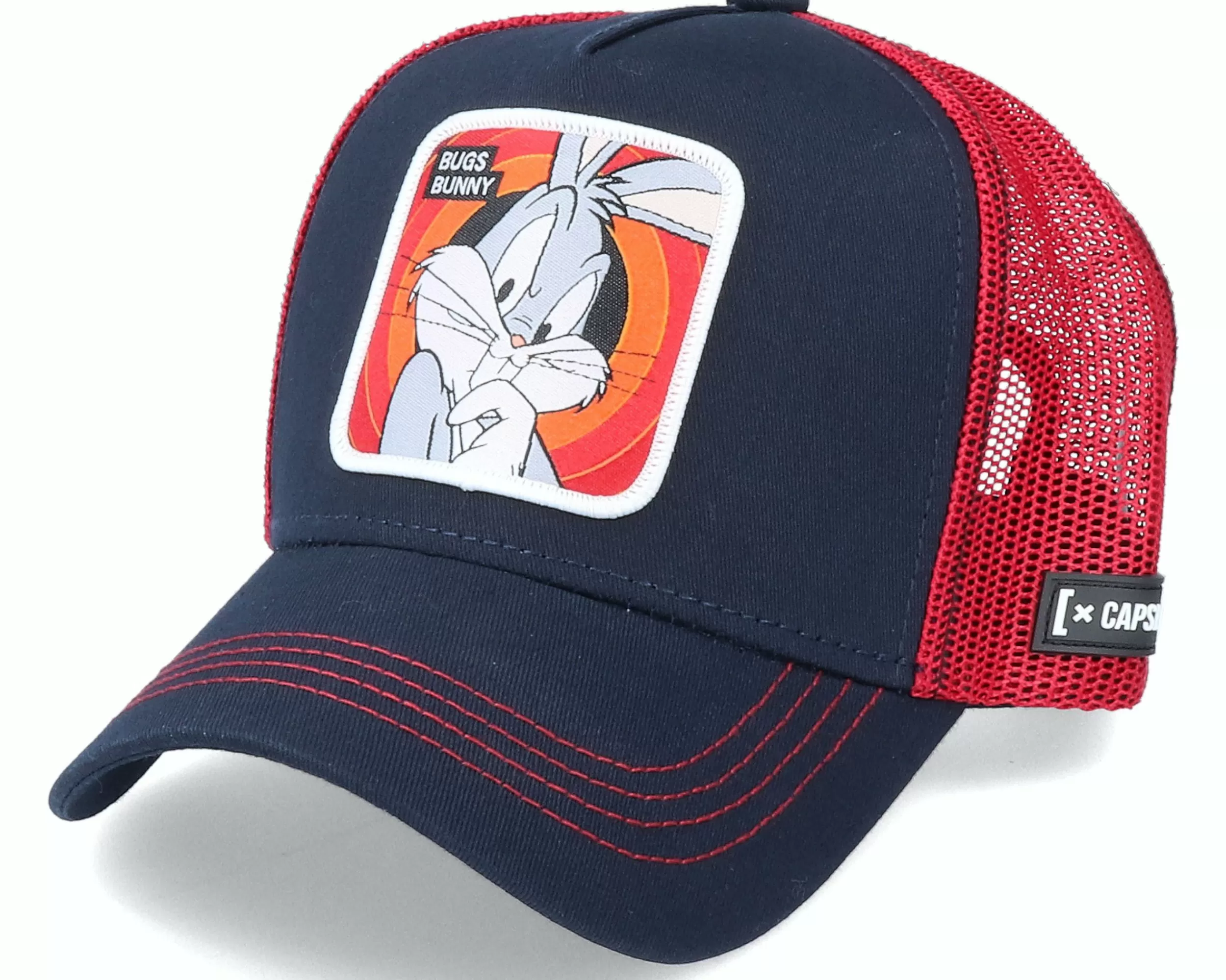 Capslab Looney Tunes Bugs Bunny Black/Red Trucker - -Unisex Trucker