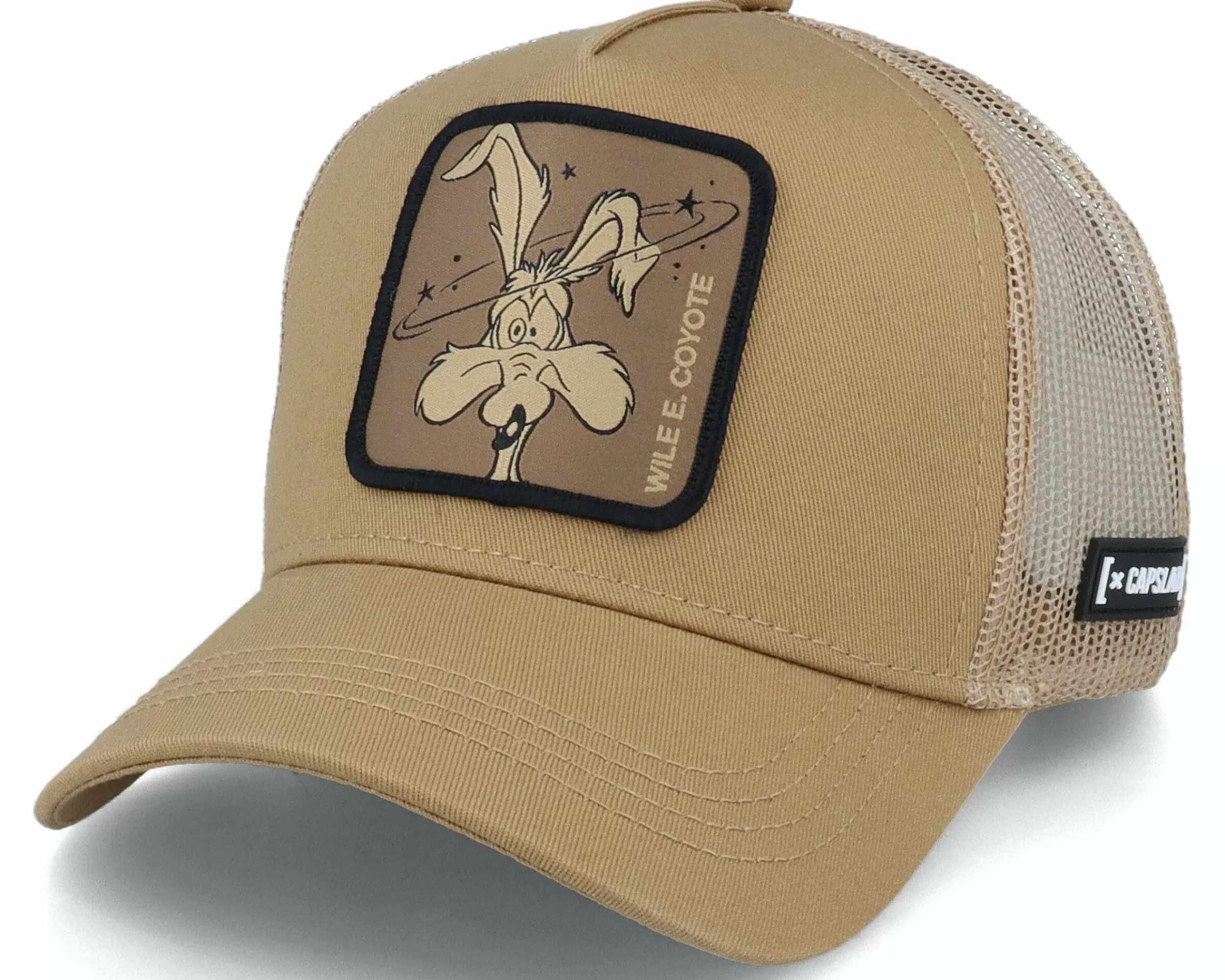 Capslab Looney Tunes Coyote Khaki Trucker - -Unisex Trucker