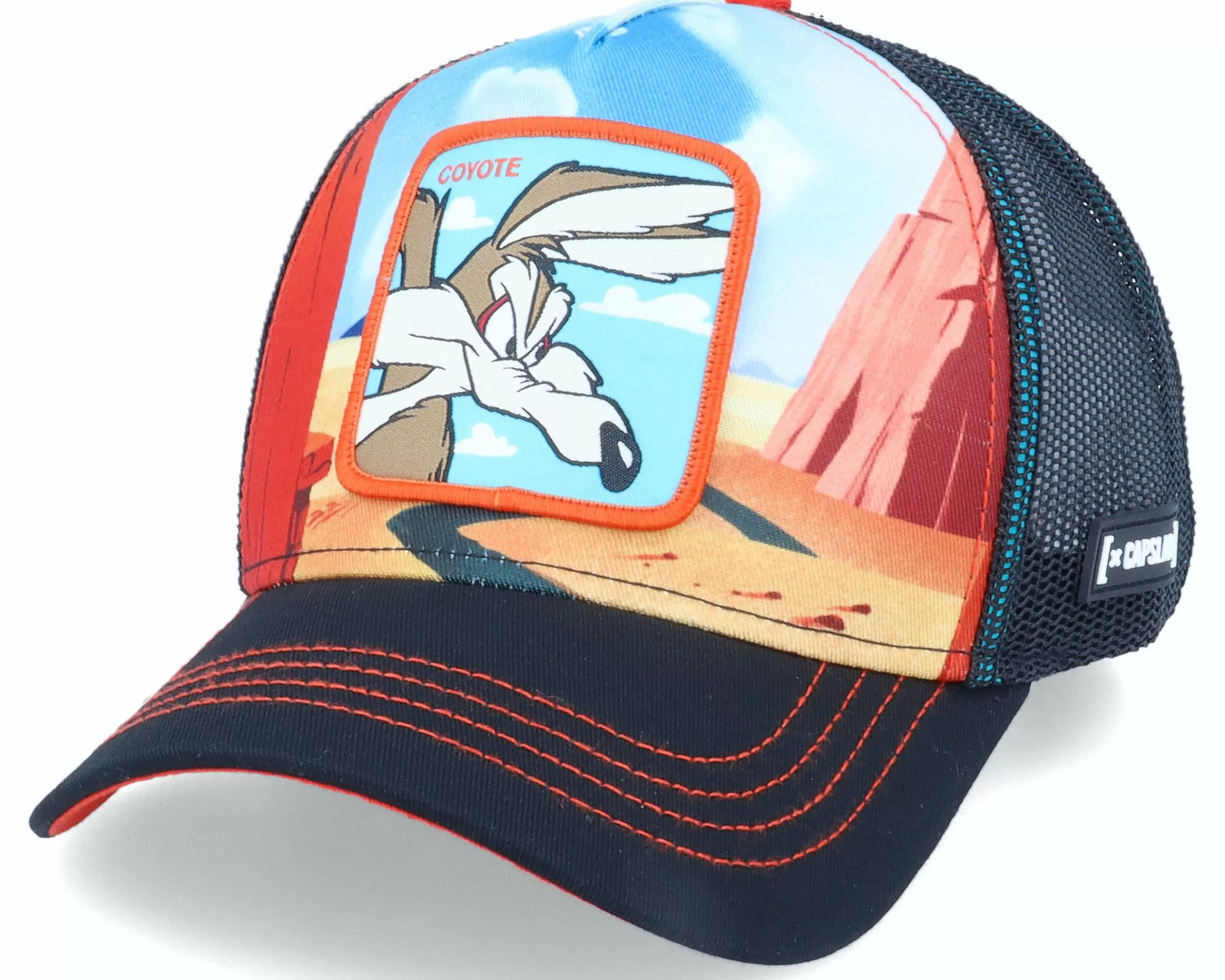 Capslab Looney Tunes Coyote Multi/Black Trucker - -Unisex Trucker