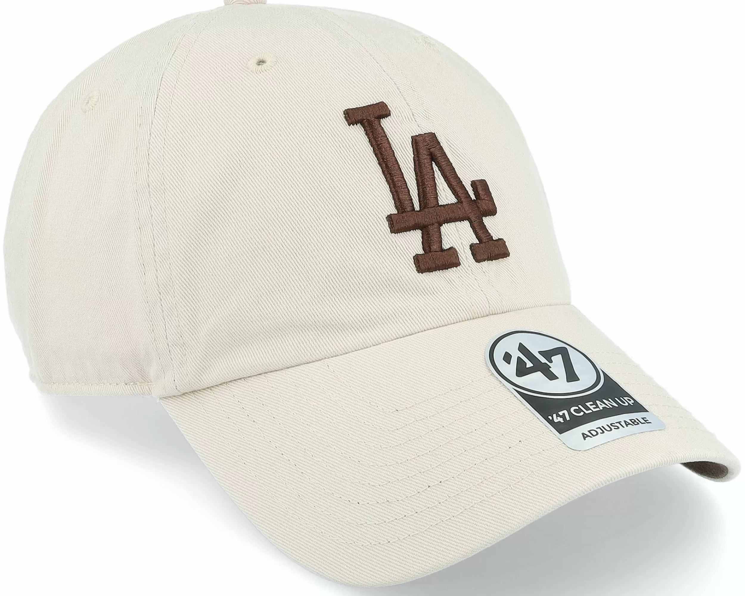 47 Brand Los Angeles Dodgers Ballpark Clean Up Bone Dad Cap - -Unisex Dad Cap