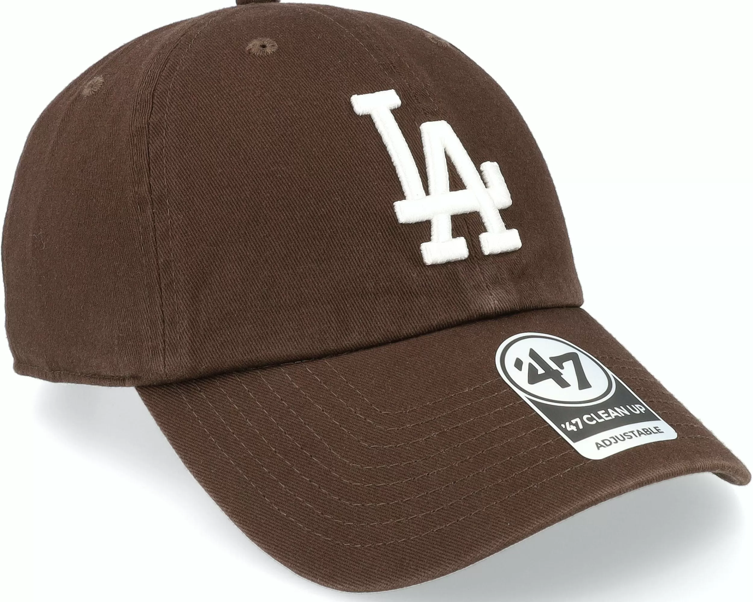 47 Brand Los Angeles Dodgers Clean Up Brown Dad Cap - -Unisex Dad Cap