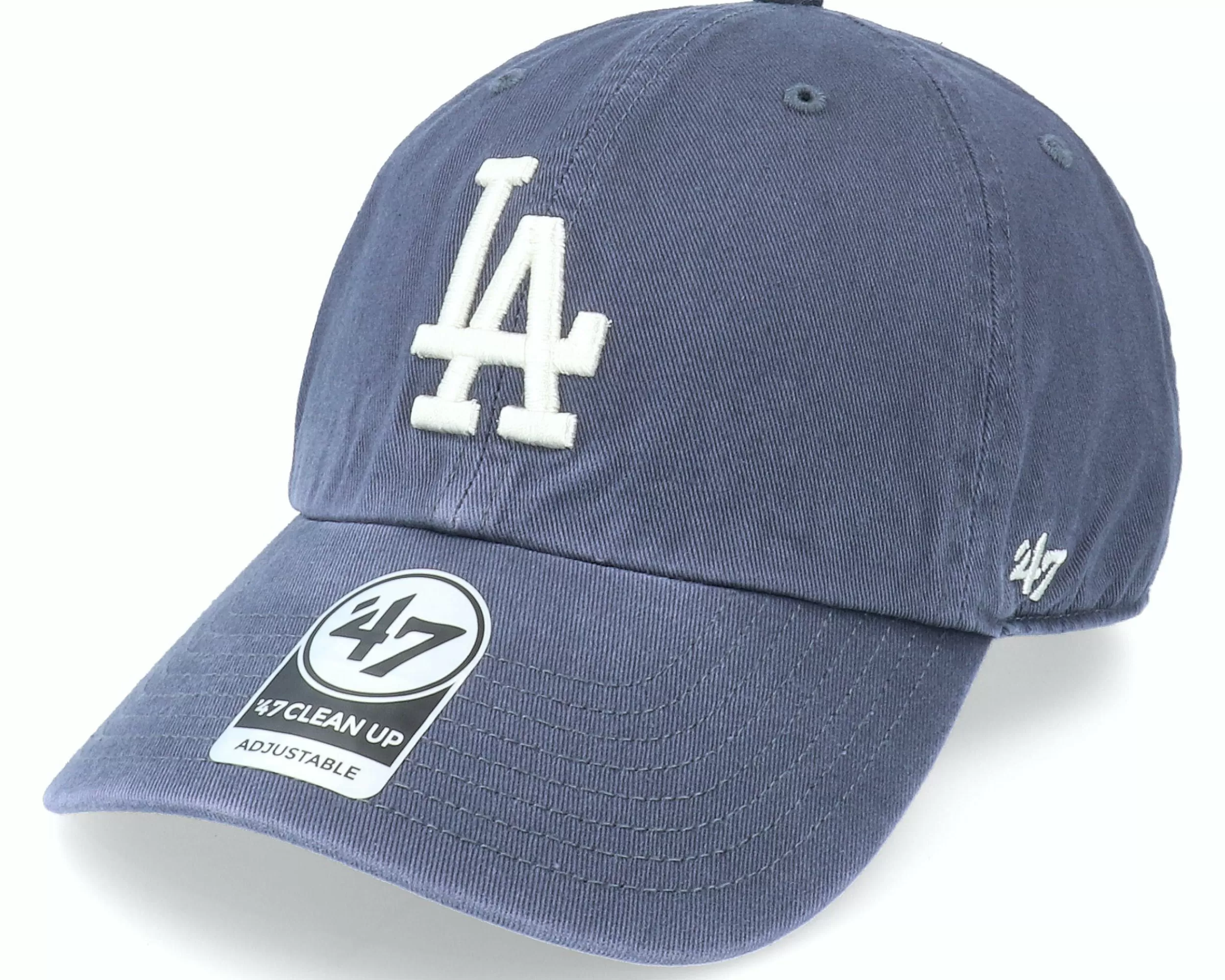 47 Brand Los Angeles Dodgers Clean Up Vintage Navy Dad Cap - -Unisex Dad Cap