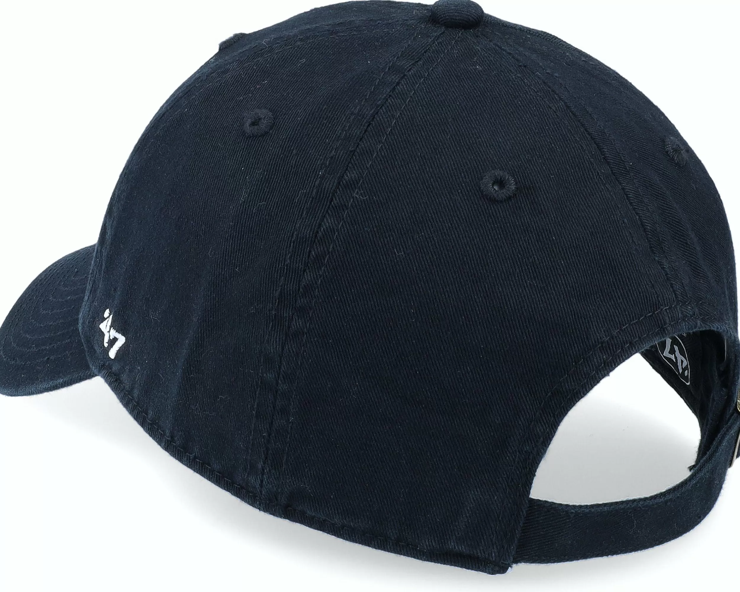 47 Brand Los Angeles Dodgers Mlb Ballpark Clean Up Black Dad Cap - -Unisex Dad Cap