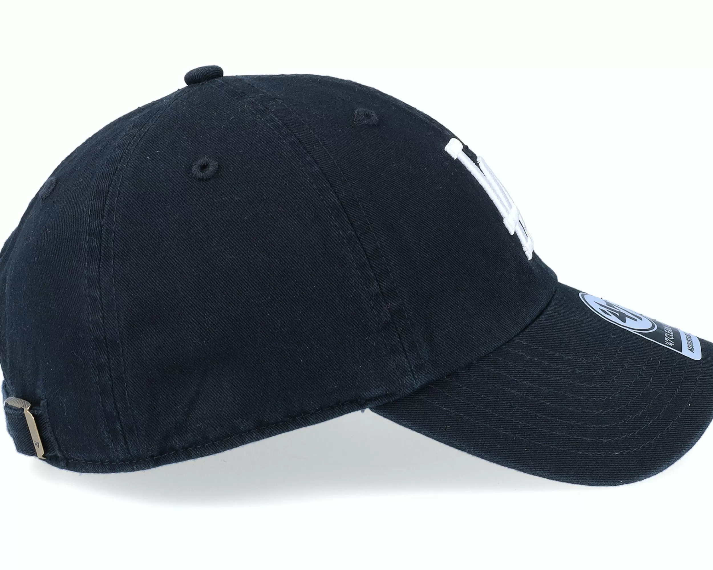47 Brand Los Angeles Dodgers Mlb Ballpark Clean Up Black Dad Cap - -Unisex Dad Cap