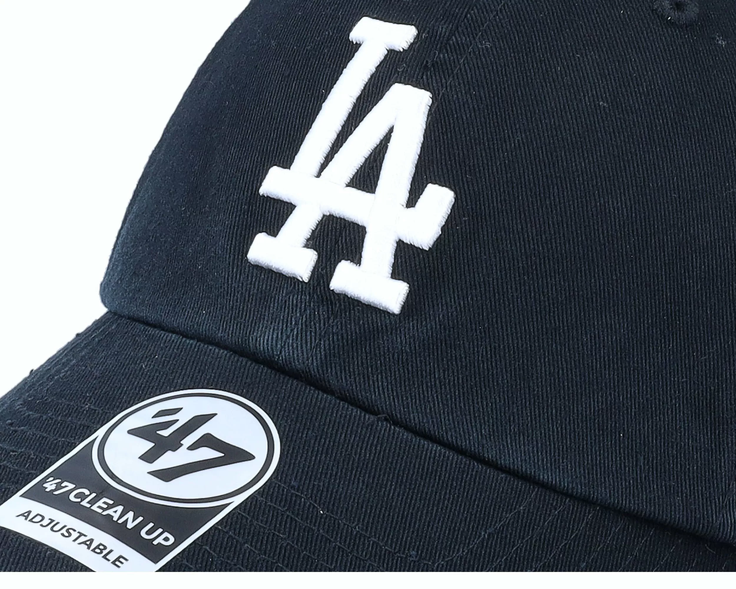 47 Brand Los Angeles Dodgers Mlb Ballpark Clean Up Black Dad Cap - -Unisex Dad Cap