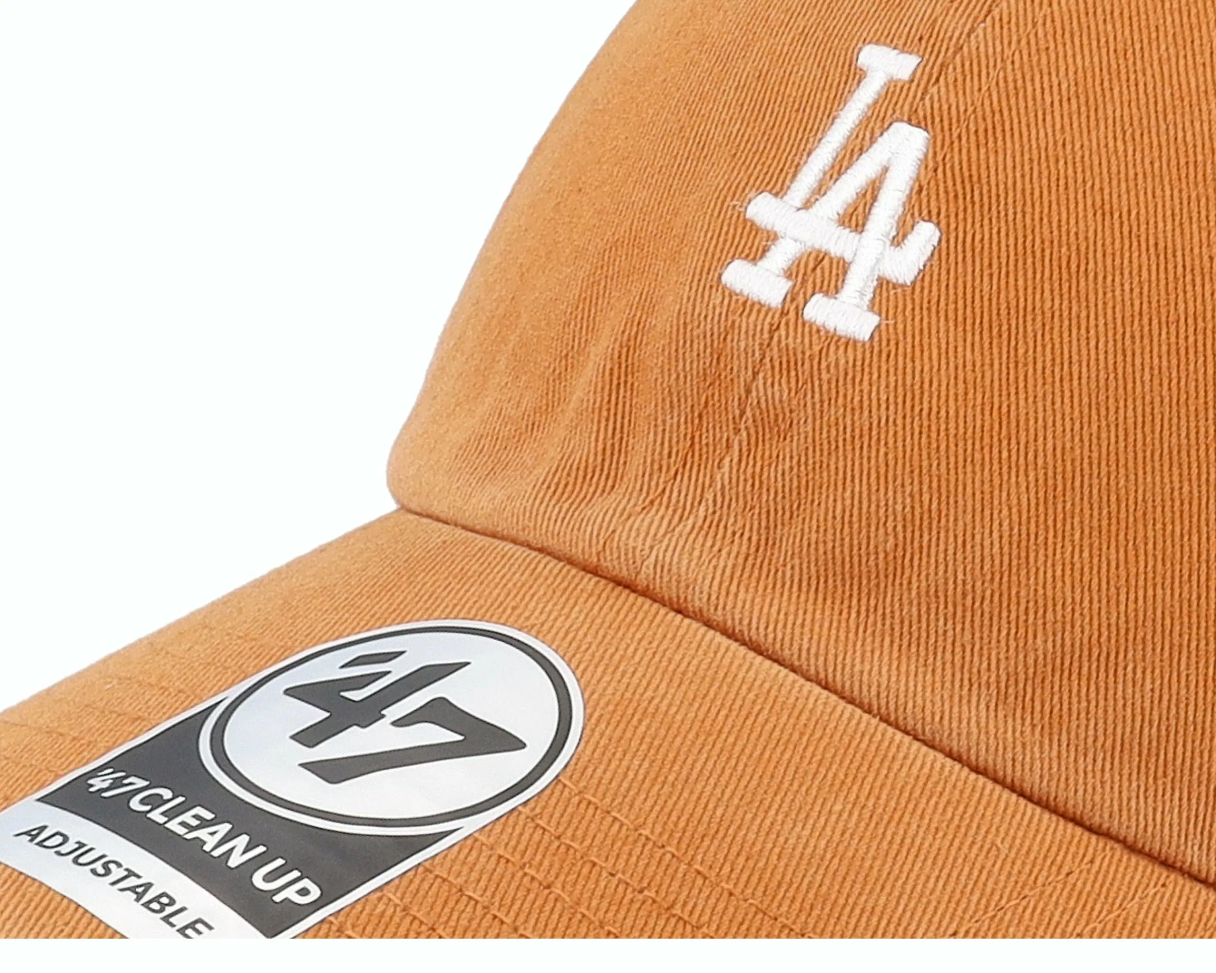 47 Brand Los Angeles Dodgers Mlb Base Runner Clean Up Burnt Orange Dad Cap - -Unisex Dad Cap