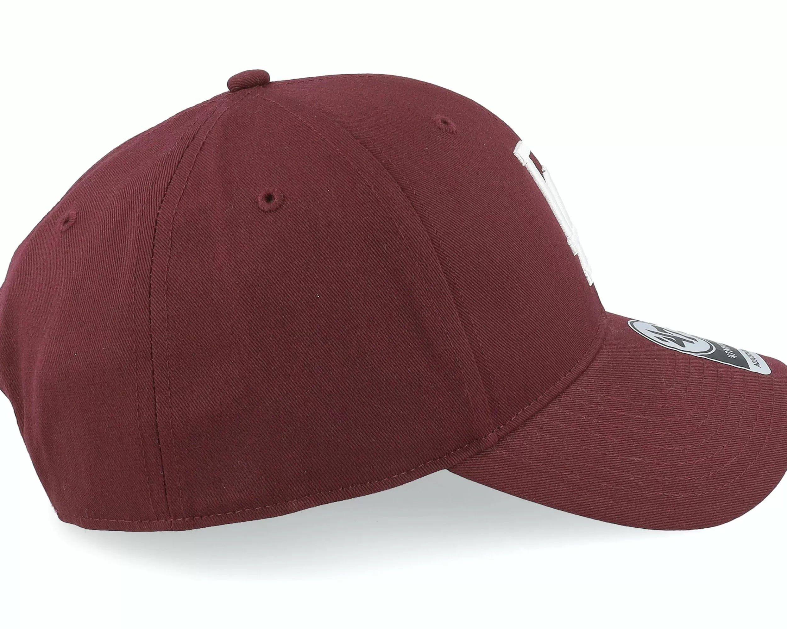 47 Brand Los Angeles Dodgers Mlb Raised Basic Mvp Dark Maroon Adjustable - -Unisex Adjustable
