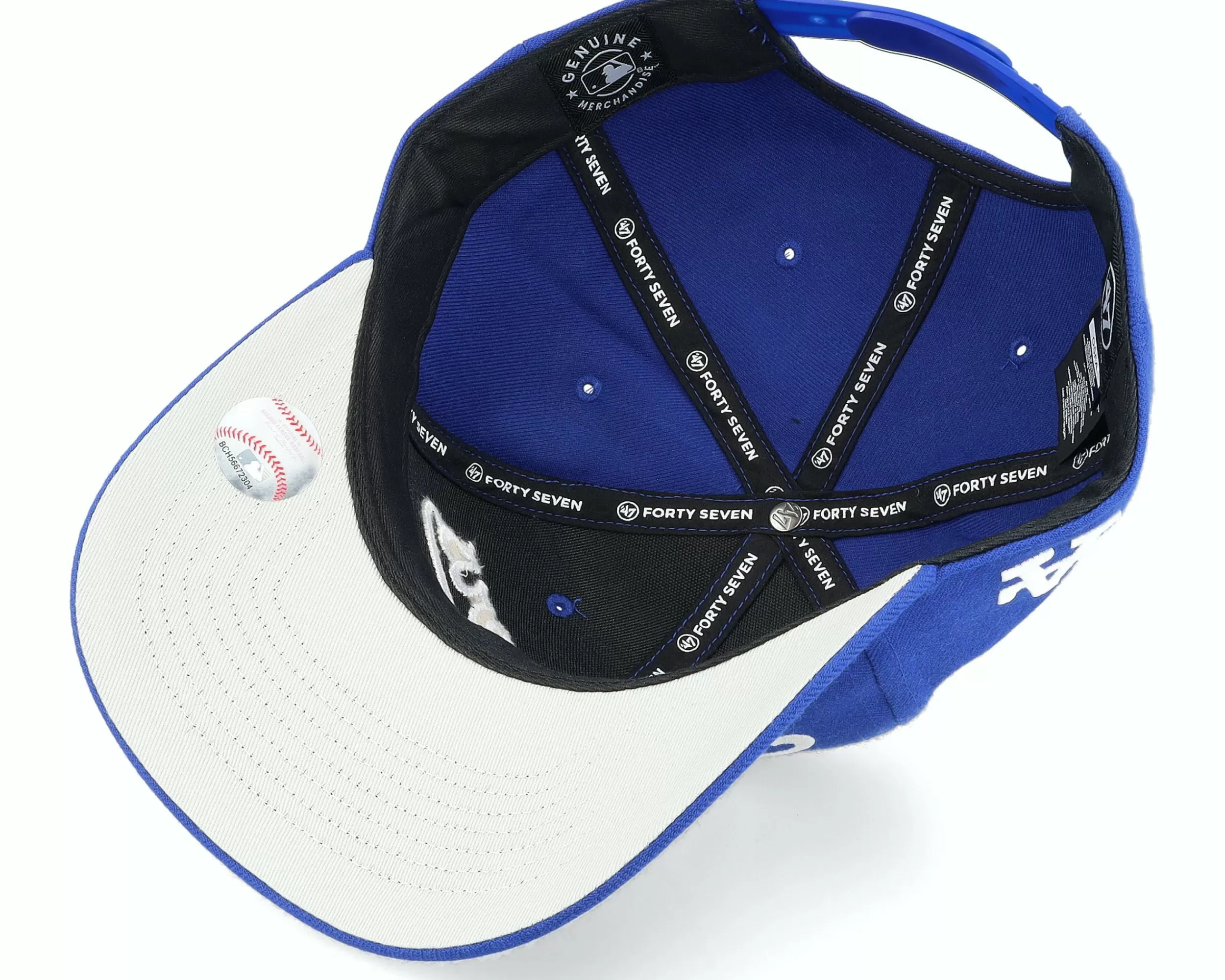 47 Brand Los Angeles Dodgers Mlb Replica Script Mvp Deep Royal/White Adjustable - -Unisex Adjustable