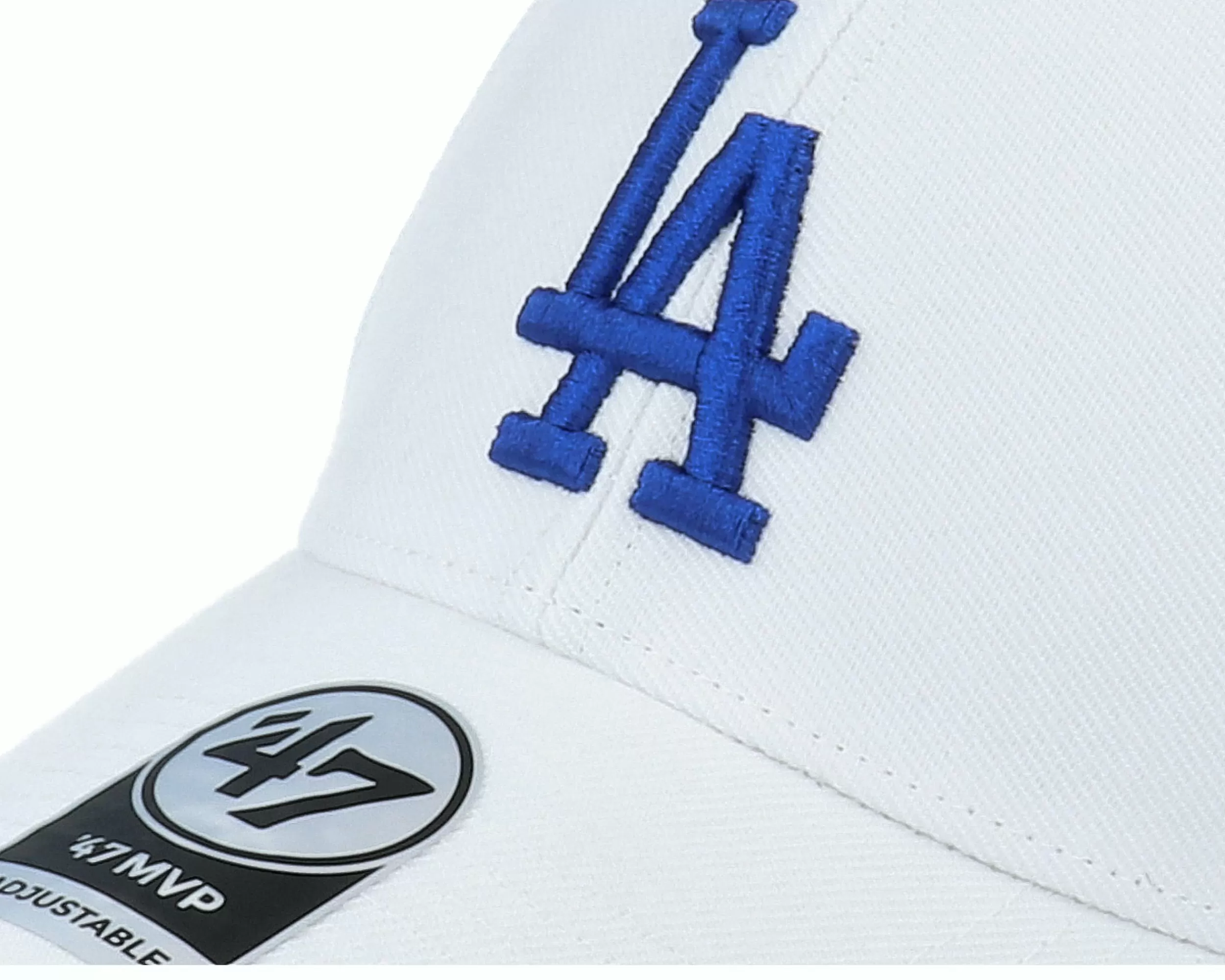 47 Brand Los Angeles Dodgers Mvp White Adjustable - -Unisex Adjustable