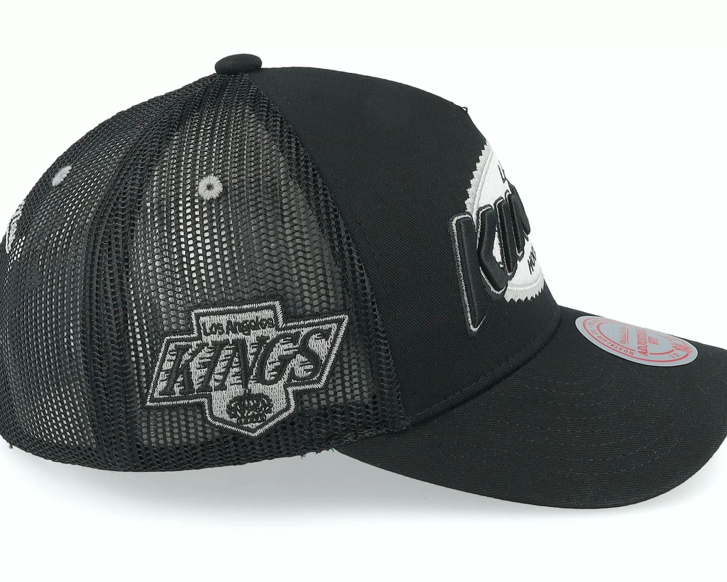 Mitchell & Ness Los Angeles Kings Team Seal Vintage Black Trucker - -Unisex Trucker