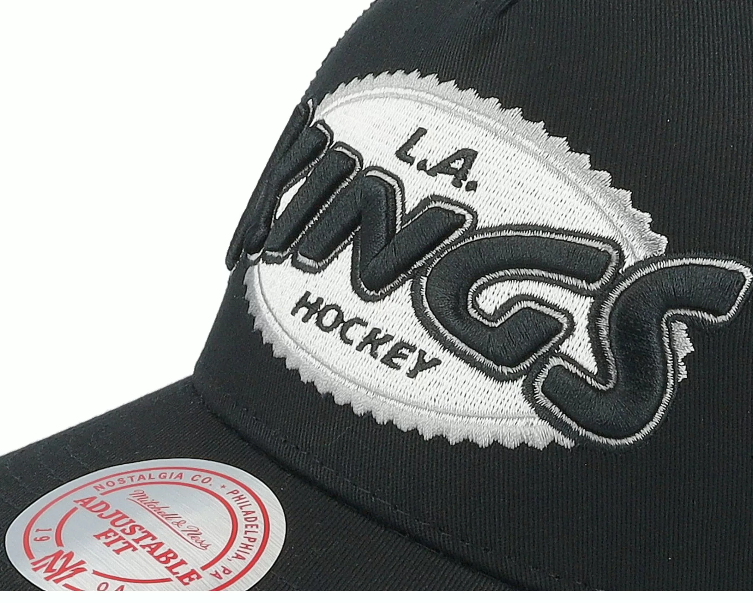 Mitchell & Ness Los Angeles Kings Team Seal Vintage Black Trucker - -Unisex Trucker