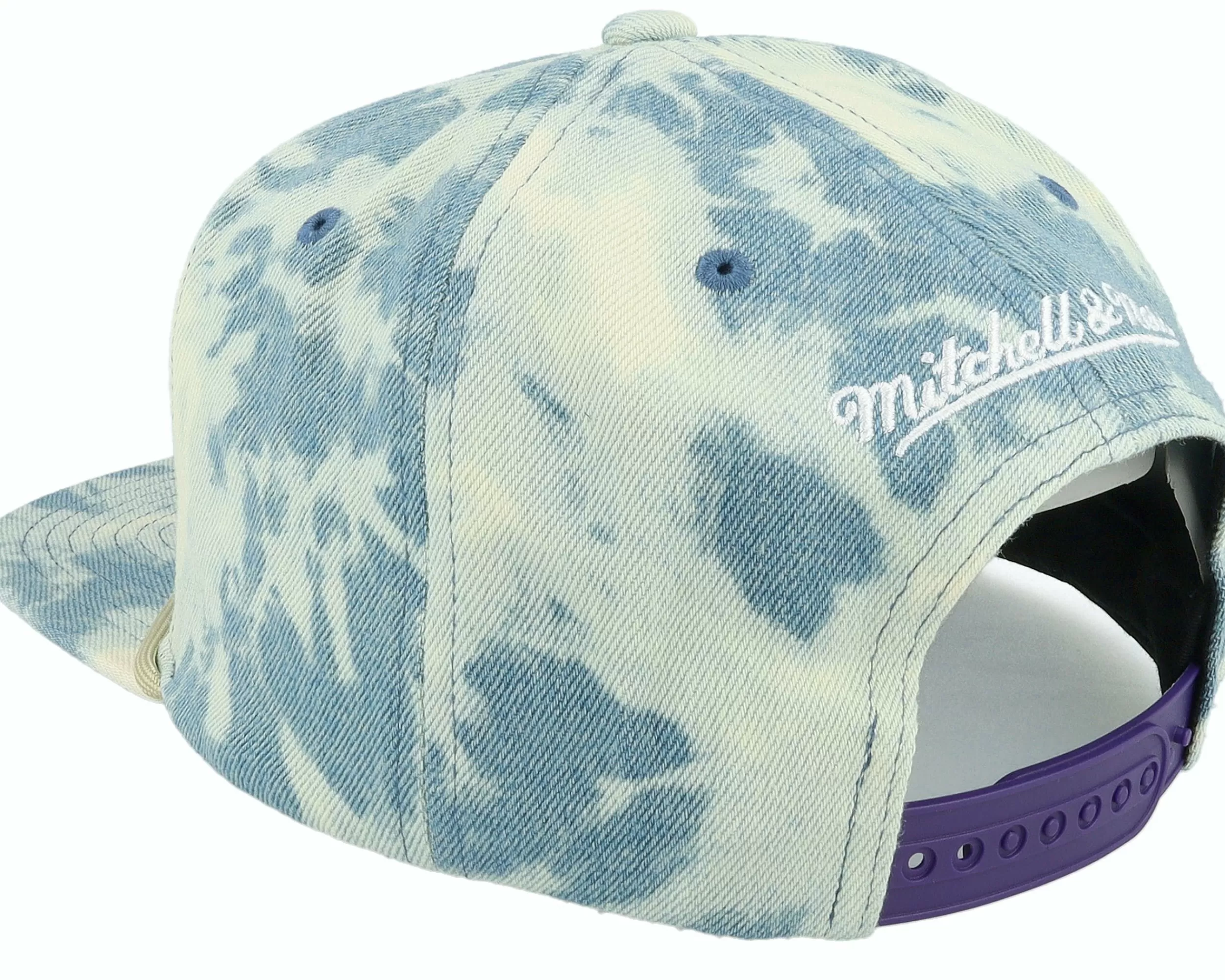 Mitchell & Ness Los Angeles Lakers Acid Wash Blue Snapback - -Unisex Snapback