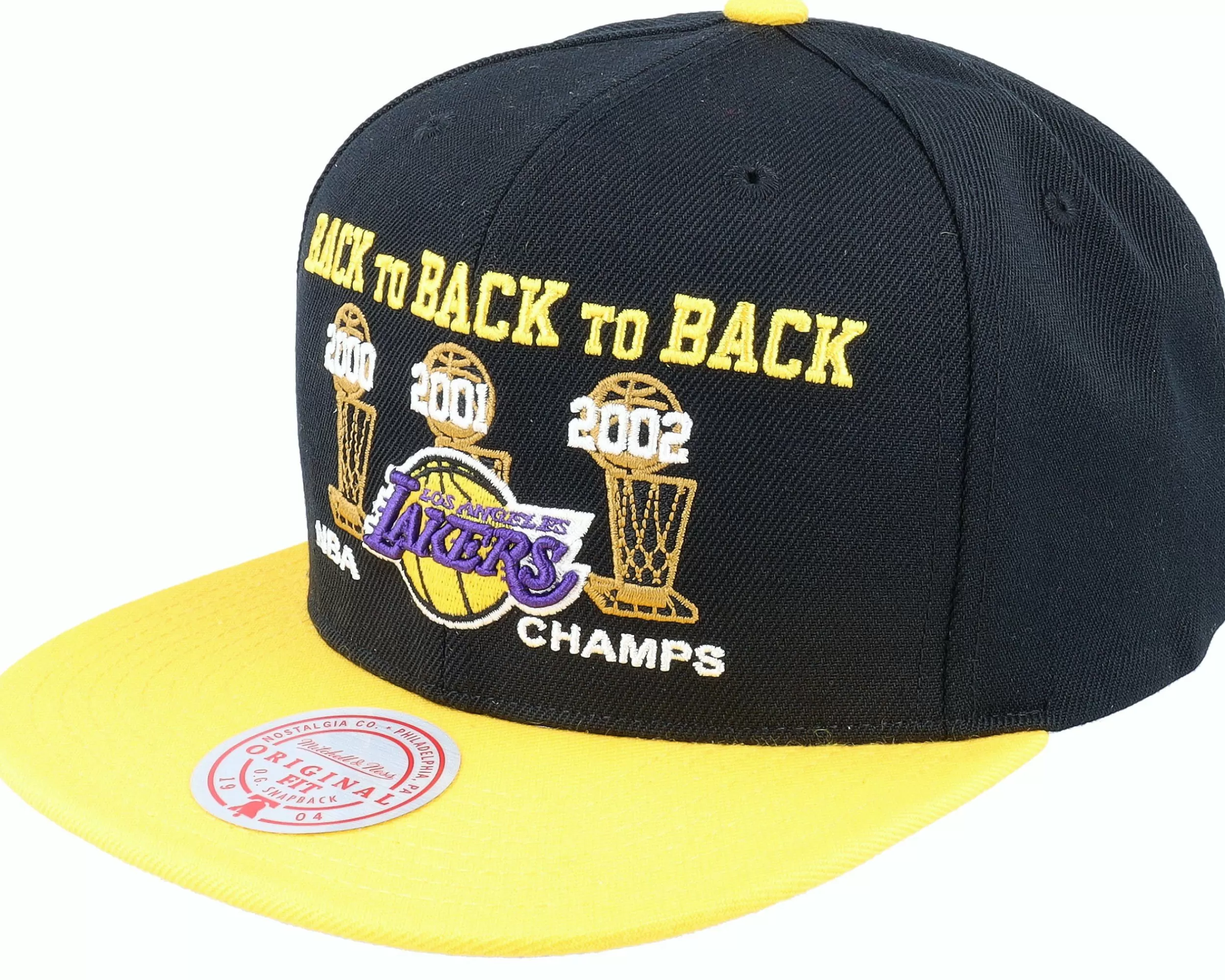 Mitchell & Ness Los Angeles Lakers Champs 00-03 Hwc Black/Gold Snapback - -Unisex Snapback