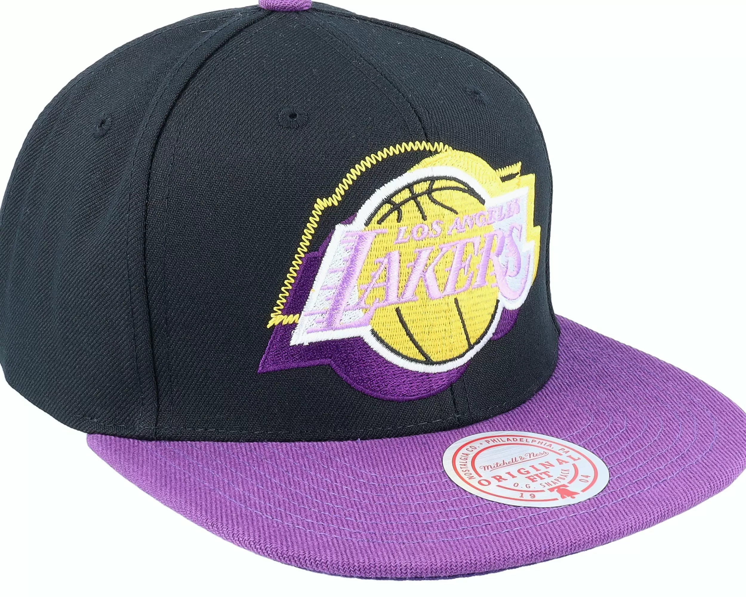 Mitchell & Ness Los Angeles Lakers Logo Blur Black/Purple Snapback - -Unisex Snapback