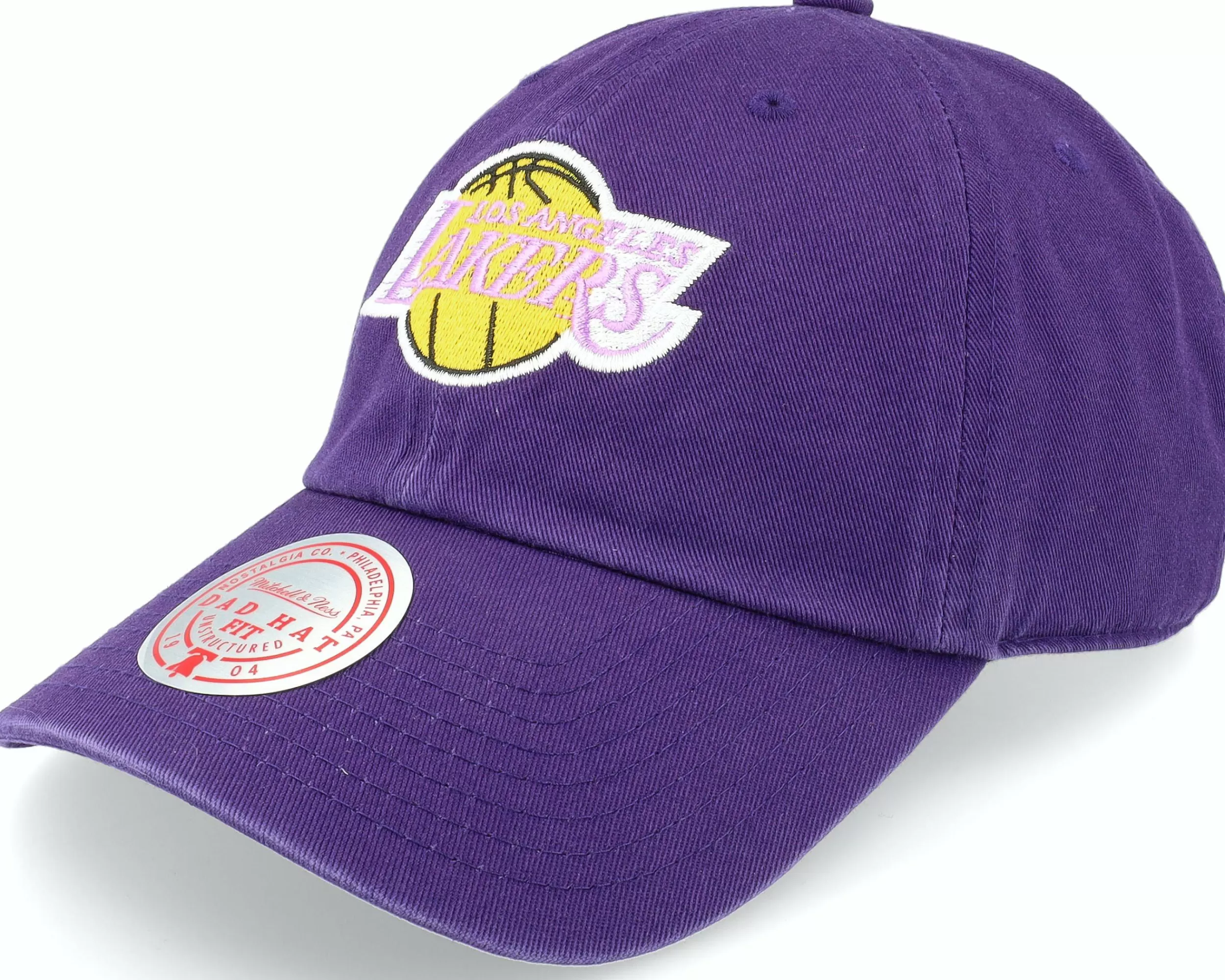 Mitchell & Ness Los Angeles Lakers Scrunch Core Purple Dad Cap - -Unisex Dad Cap