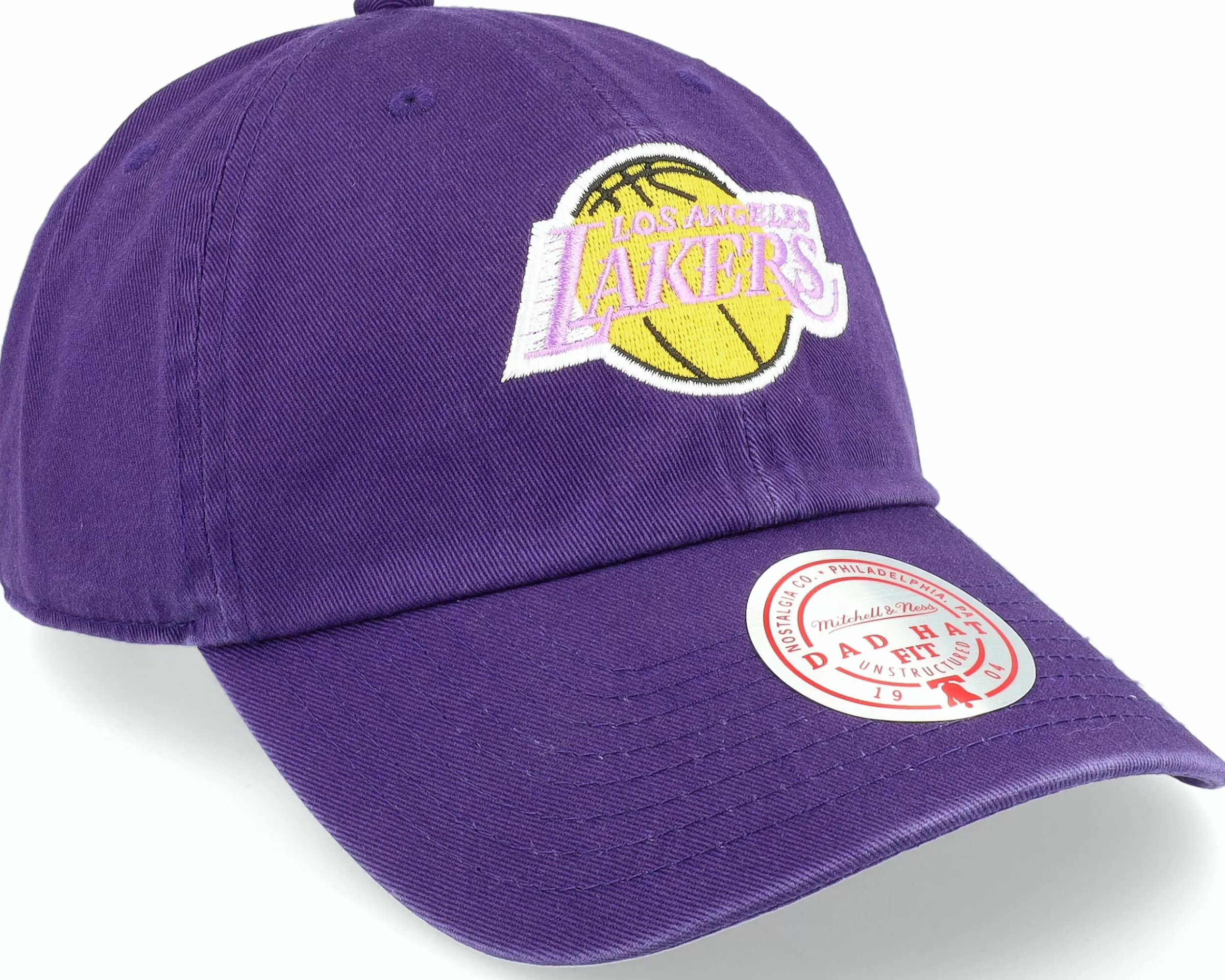 Mitchell & Ness Los Angeles Lakers Scrunch Core Purple Dad Cap - -Unisex Dad Cap