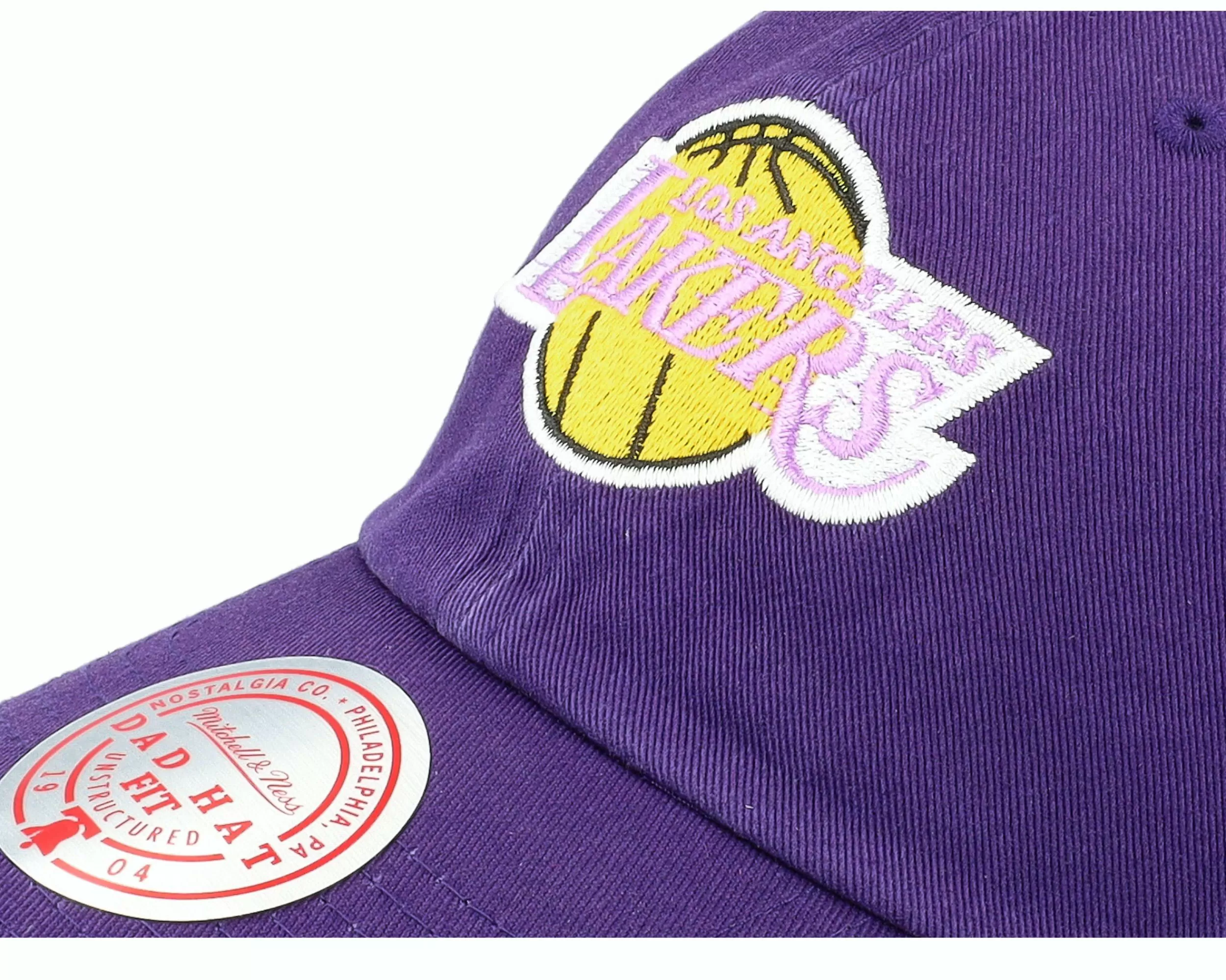 Mitchell & Ness Los Angeles Lakers Scrunch Core Purple Dad Cap - -Unisex Dad Cap