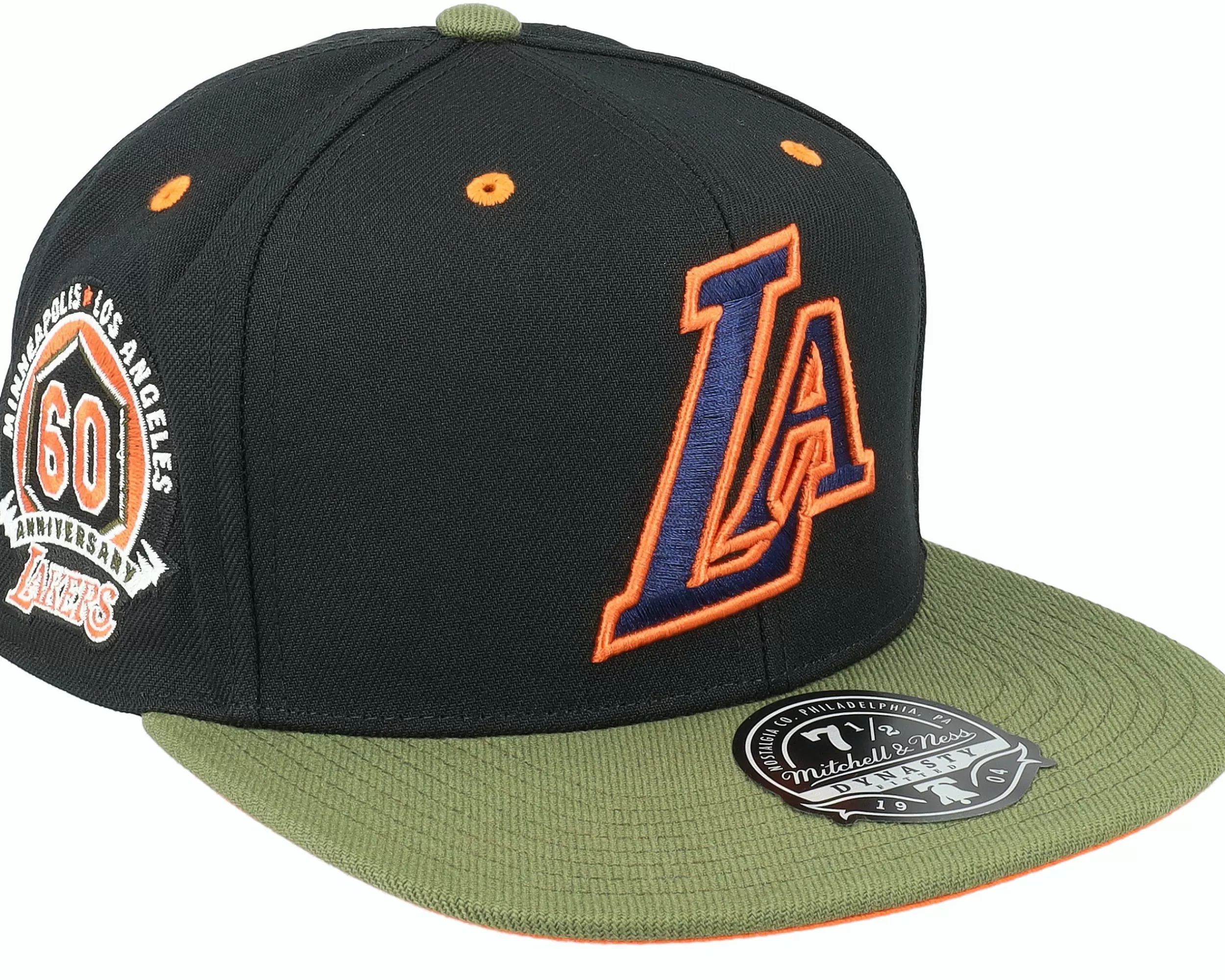 Mitchell & Ness Los Angeles Lakers Take Flight Black/Green Fitted - -Unisex Fitted