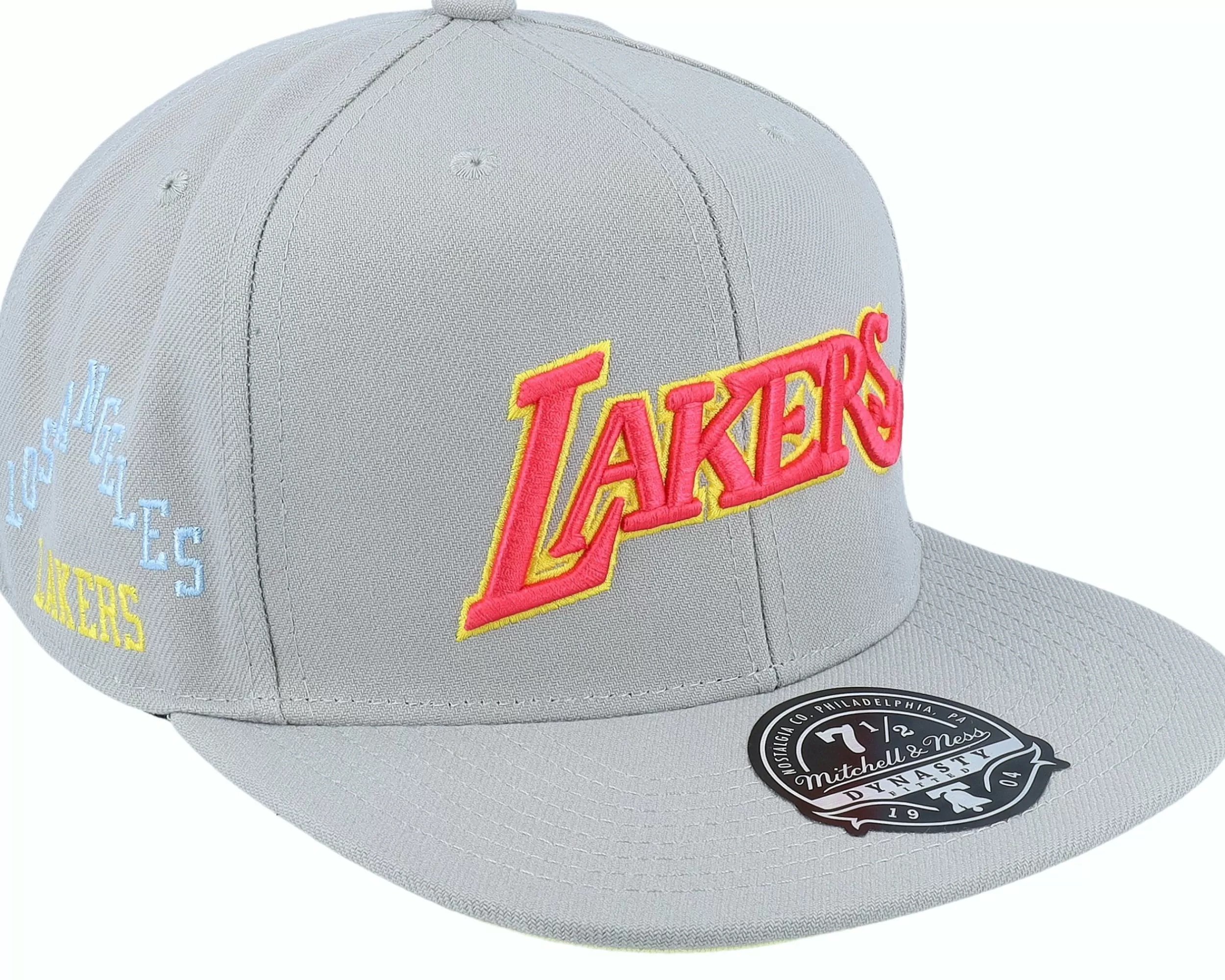 Mitchell & Ness Los Angeles Lakers Til Dawn Grey Fitted - -Unisex Fitted