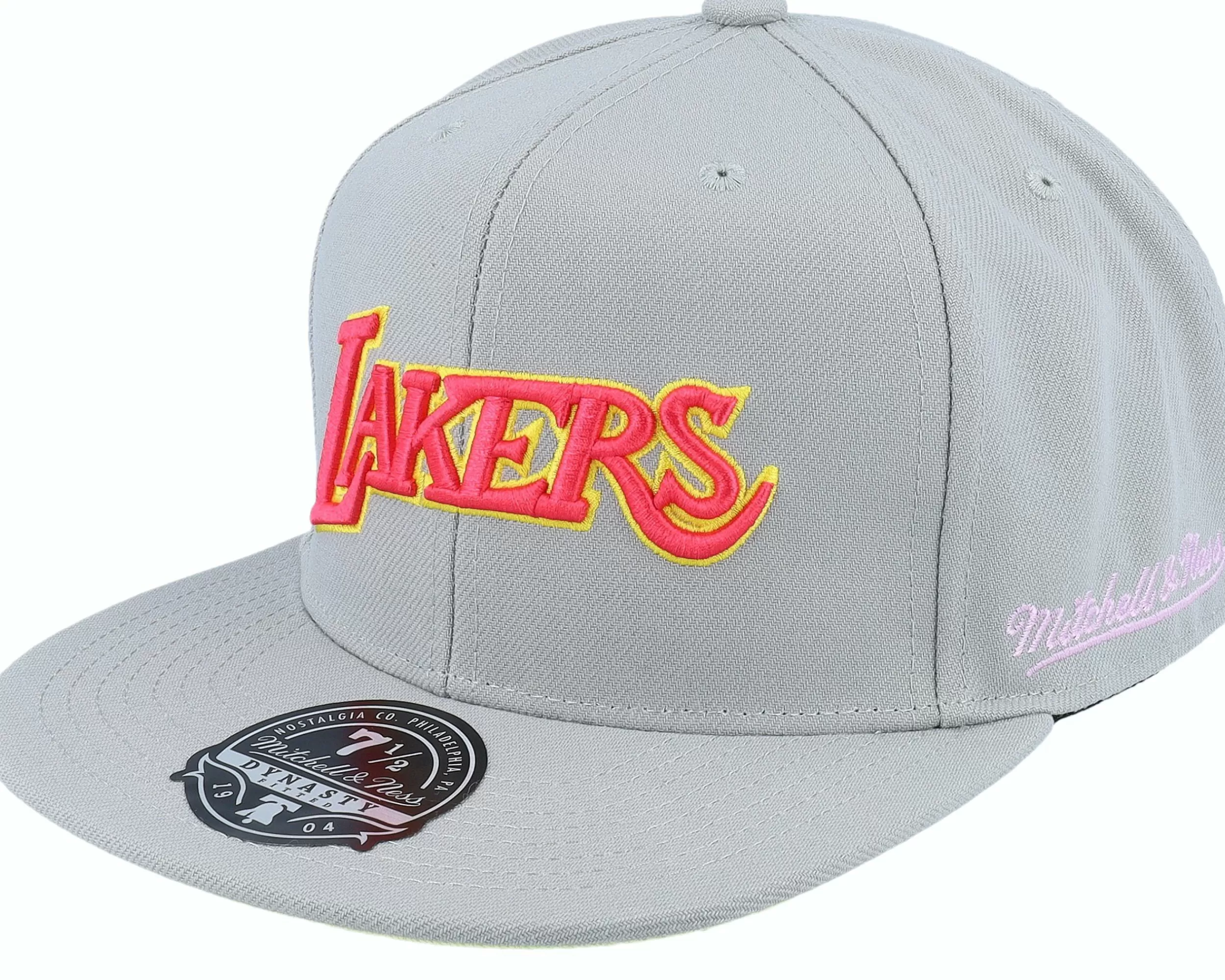 Mitchell & Ness Los Angeles Lakers Til Dawn Grey Fitted - -Unisex Fitted