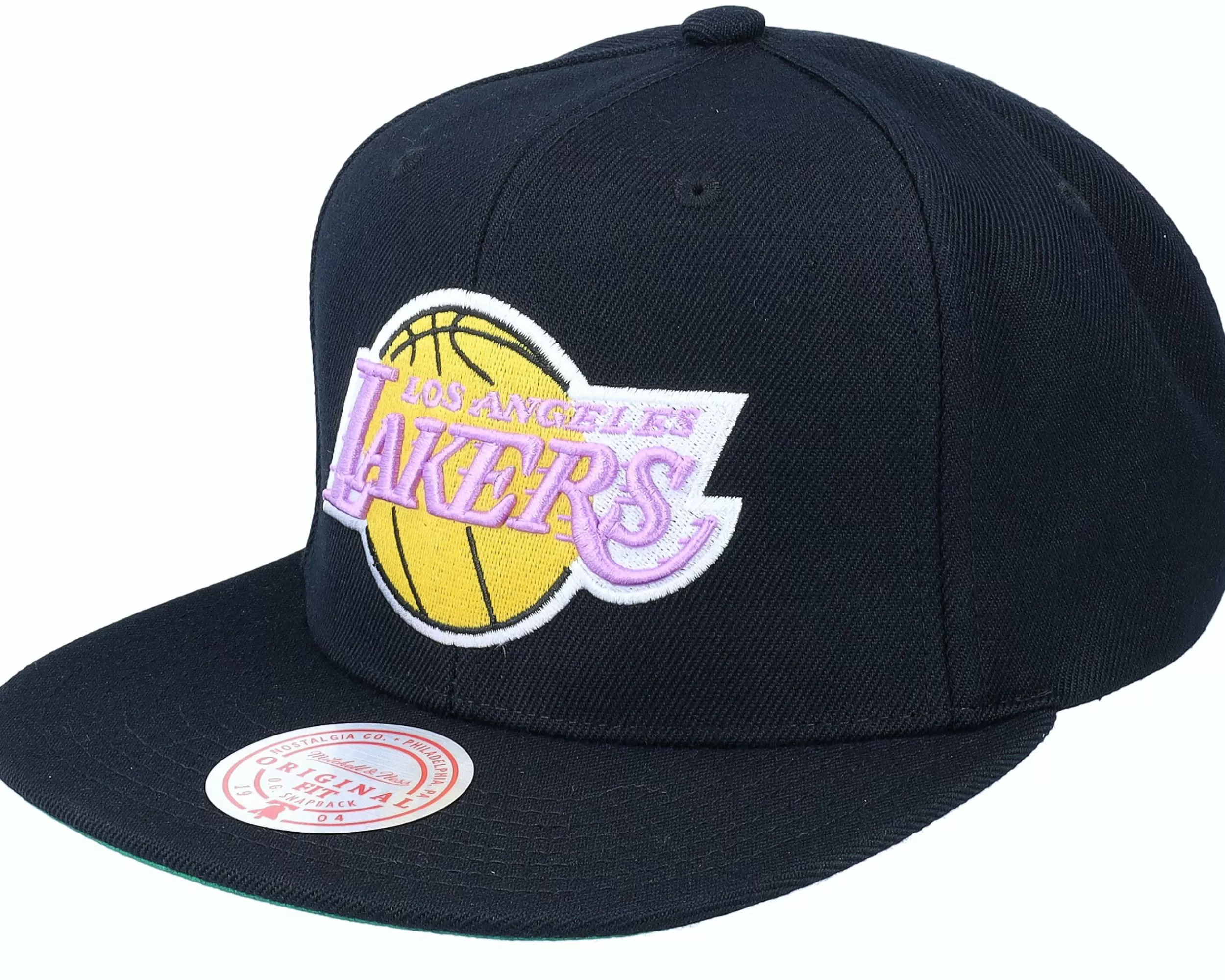 Mitchell & Ness Los Angeles Lakers Top Spot Black Snapback - -Unisex Snapback