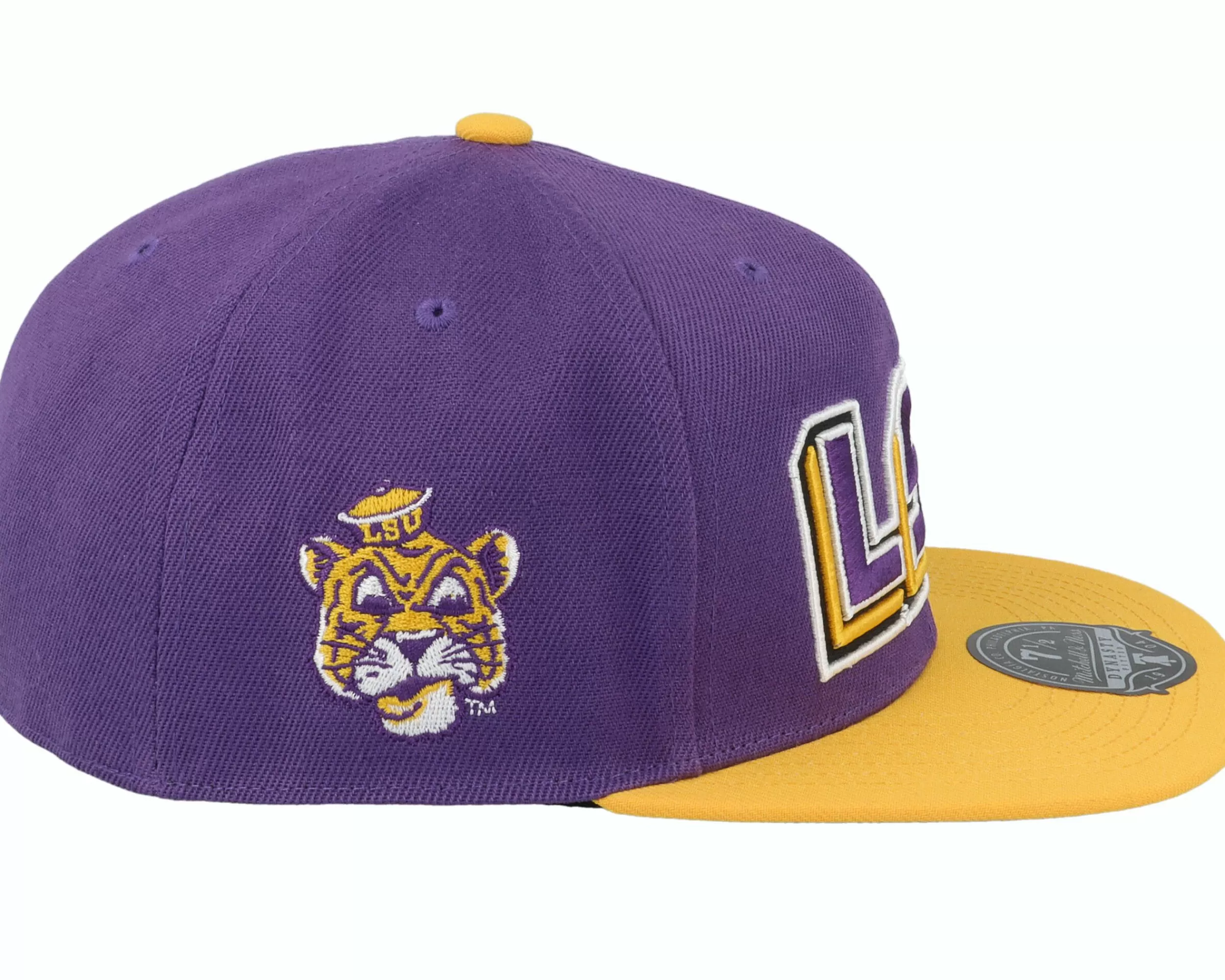 Mitchell & Ness Louisiana State Tigers Core Side Purple Fitted - -Unisex Fitted