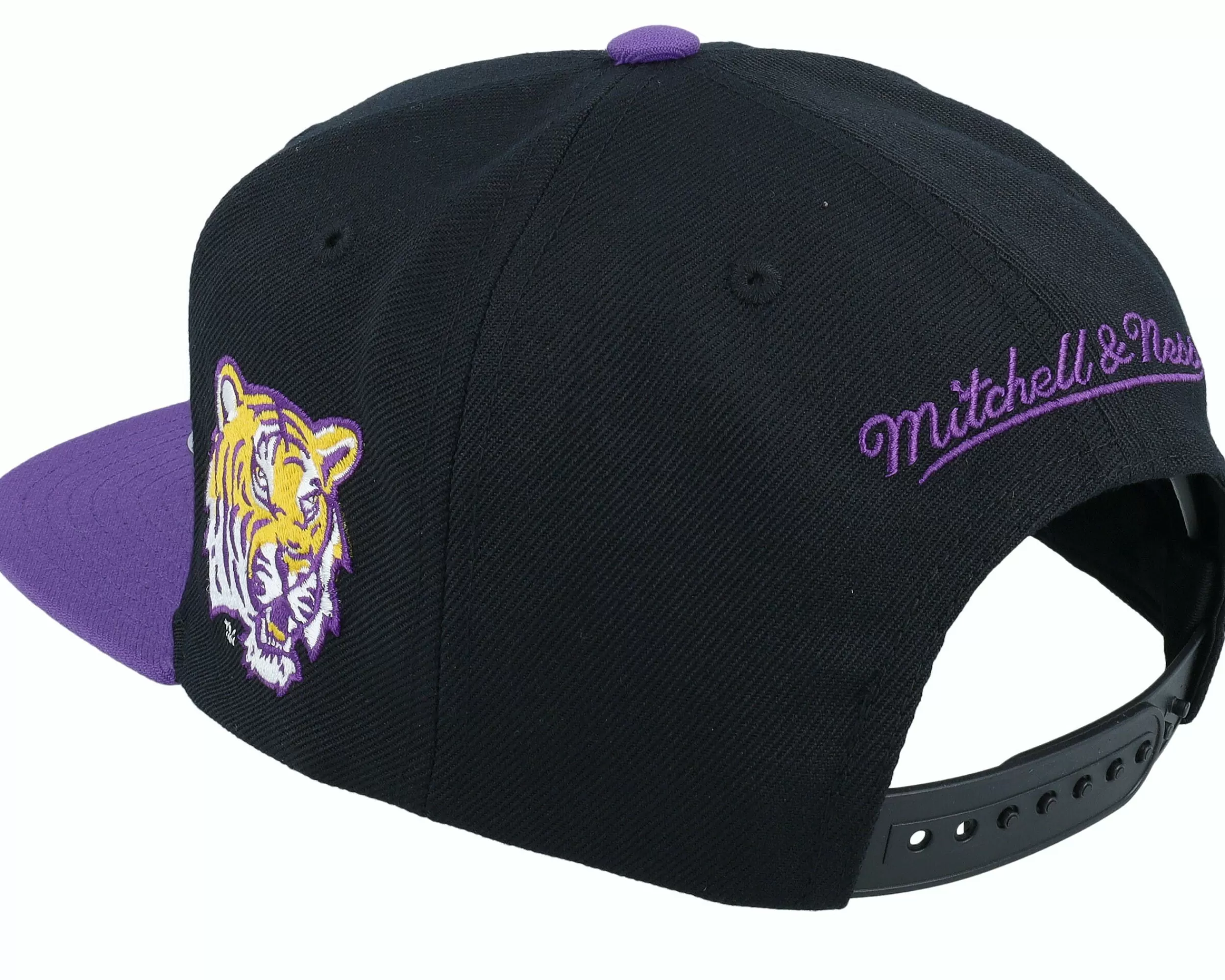 Mitchell & Ness Louisiana State Tigers Team Script 2.0 Black Snapback - -Unisex Snapback