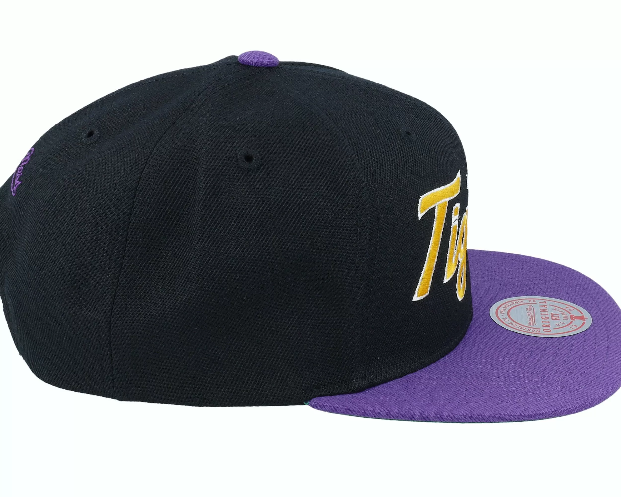 Mitchell & Ness Louisiana State Tigers Team Script 2.0 Black Snapback - -Unisex Snapback