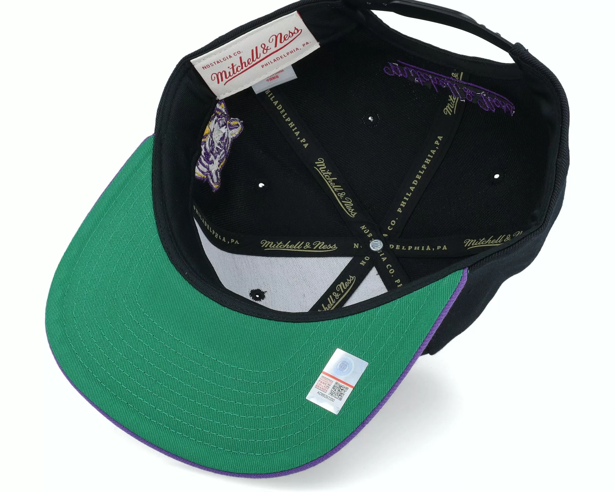 Mitchell & Ness Louisiana State Tigers Team Script 2.0 Black Snapback - -Unisex Snapback