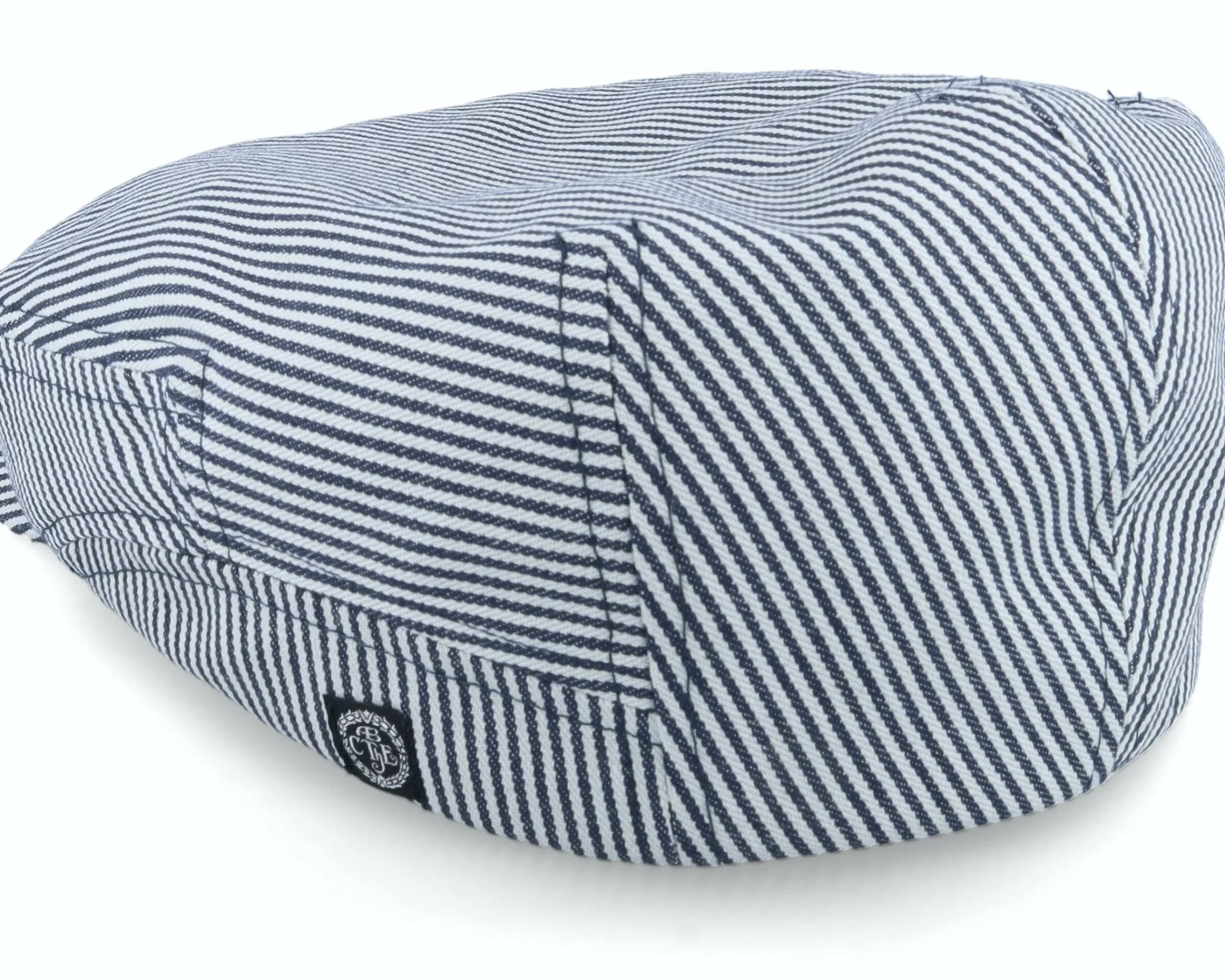 CTH Ericson Lucas Candy Stripe Indigo Flat Cap - -Unisex Flat Caps