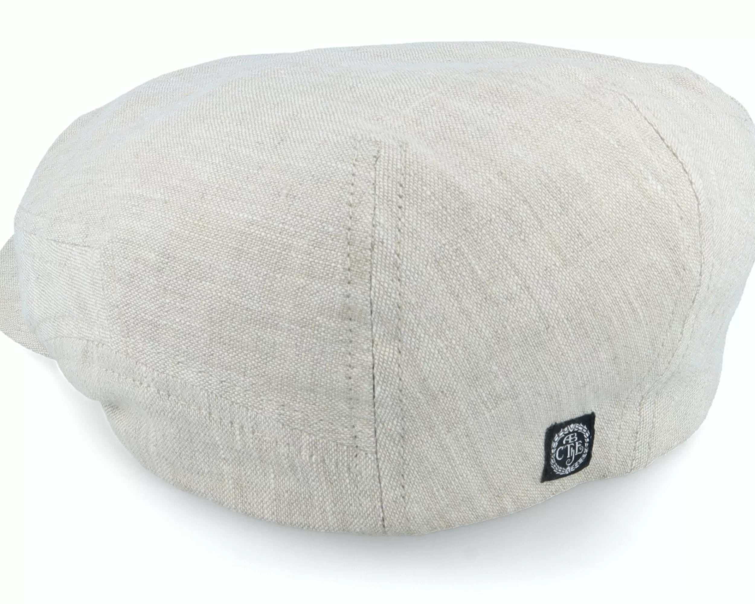 CTH Ericson Lucas Linen Natural Flat Cap - -Unisex Flat Caps