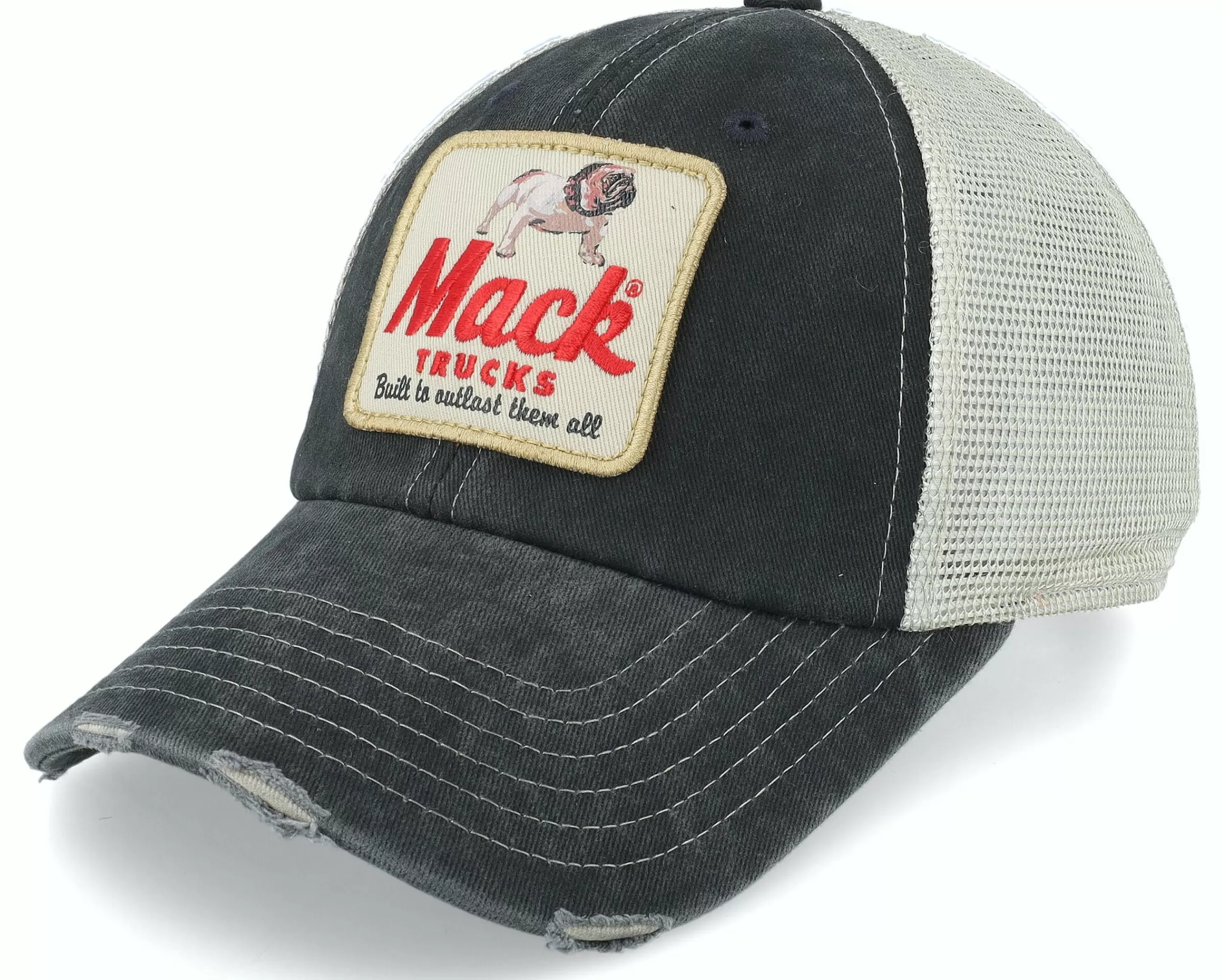 American Needle Mack Orville Black/Stone Trucker - -Unisex Trucker