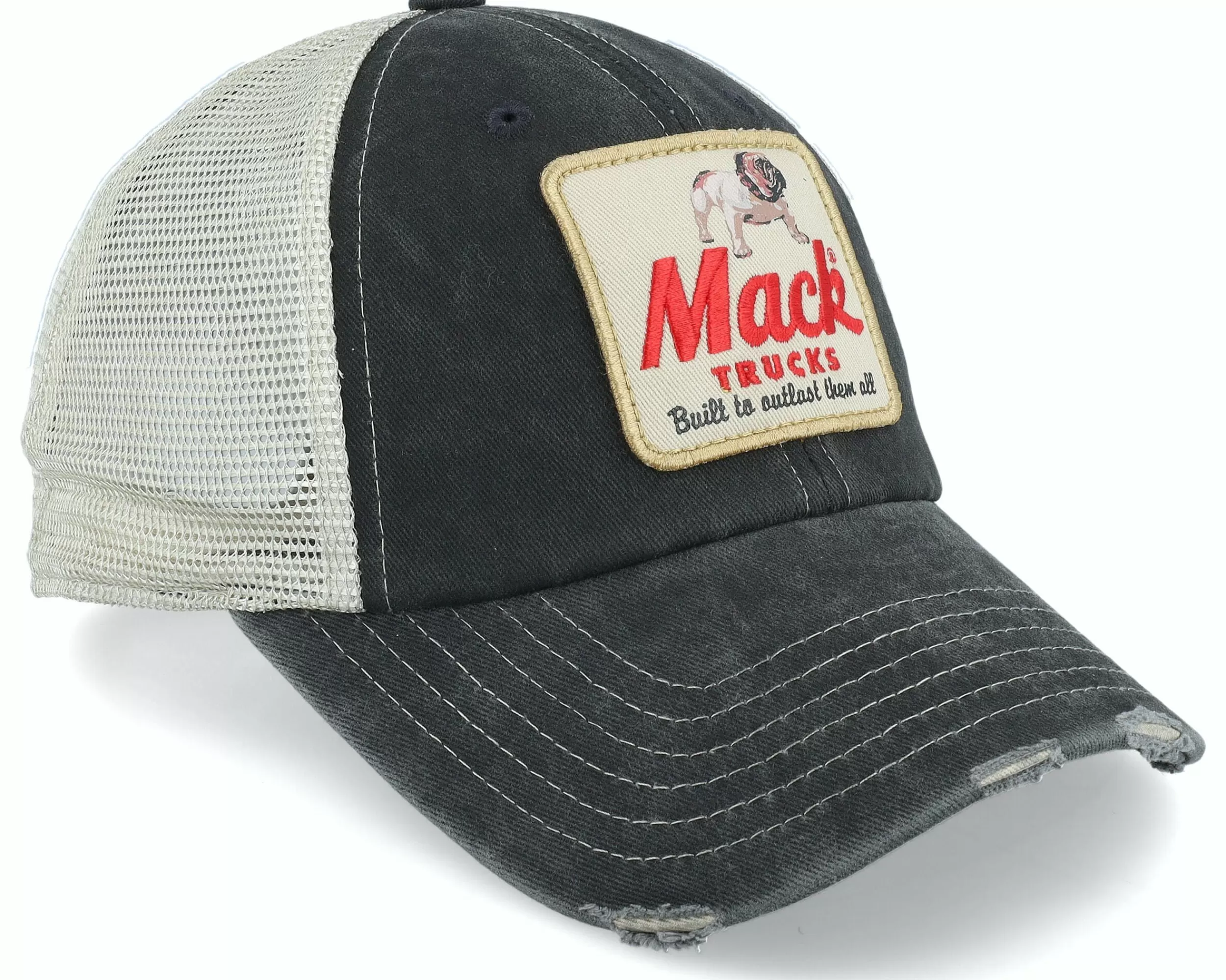 American Needle Mack Orville Black/Stone Trucker - -Unisex Trucker